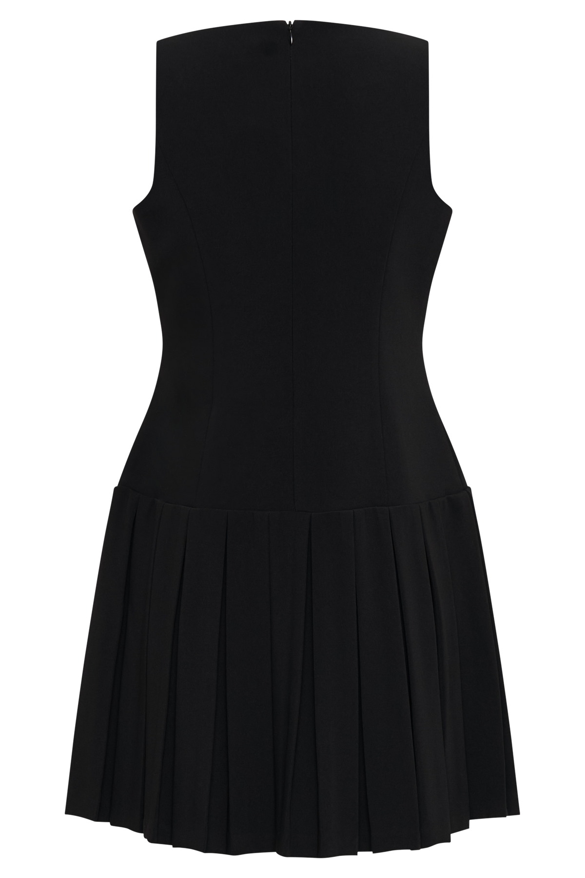 Mackenzie Sleeveless Pleated Mini Dress - Black #8