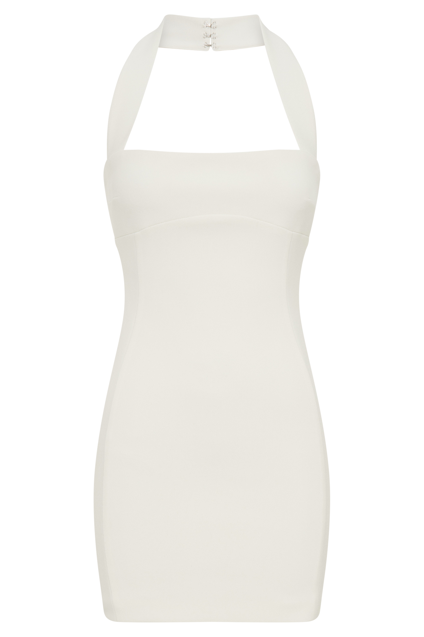 Amelita Suiting Halter Mini Dress - Ivory