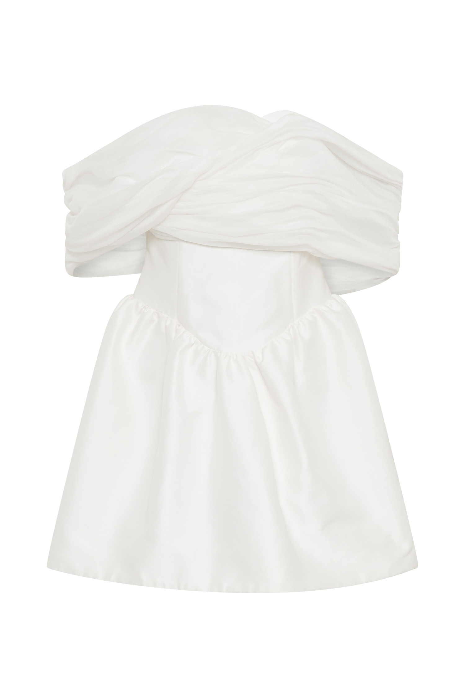 Tessa Structured Mini Dress - White #8