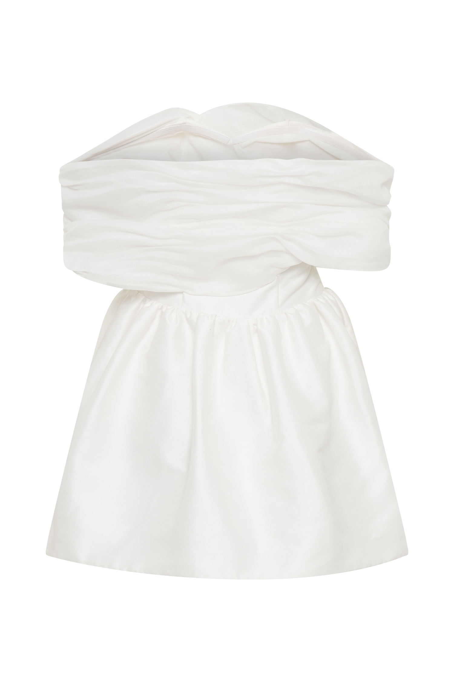Tessa Structured Mini Dress - White #7