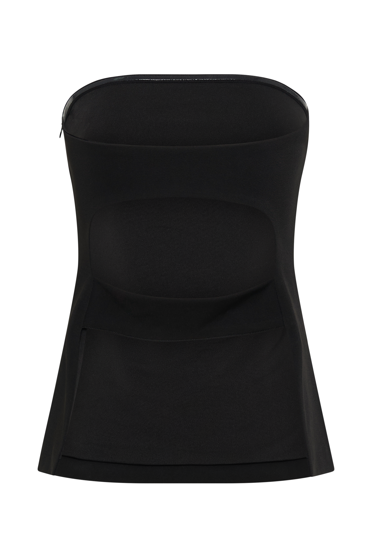 Antonia Strapless Cut Out Top - Black #7