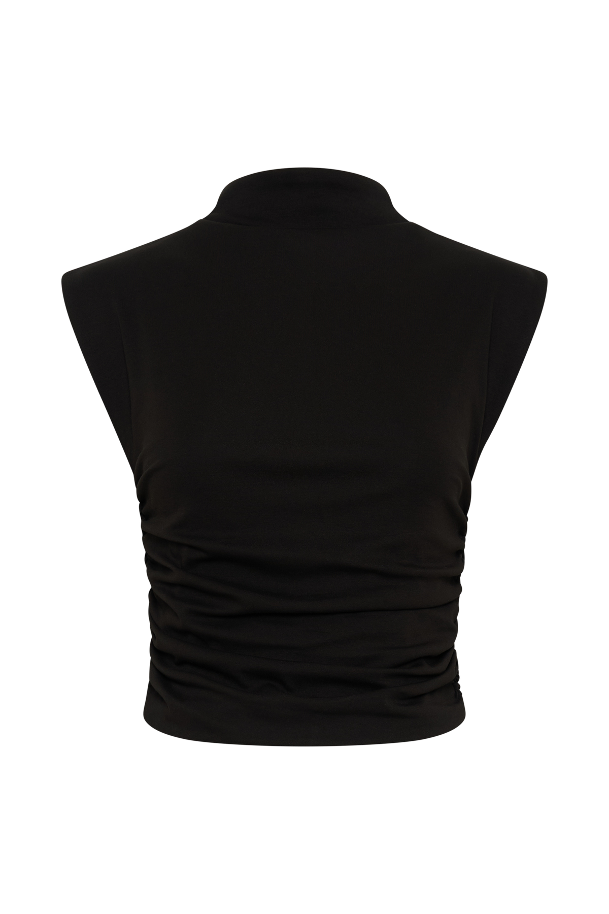 Ellia High Neck Sleeveless Top - Black #6