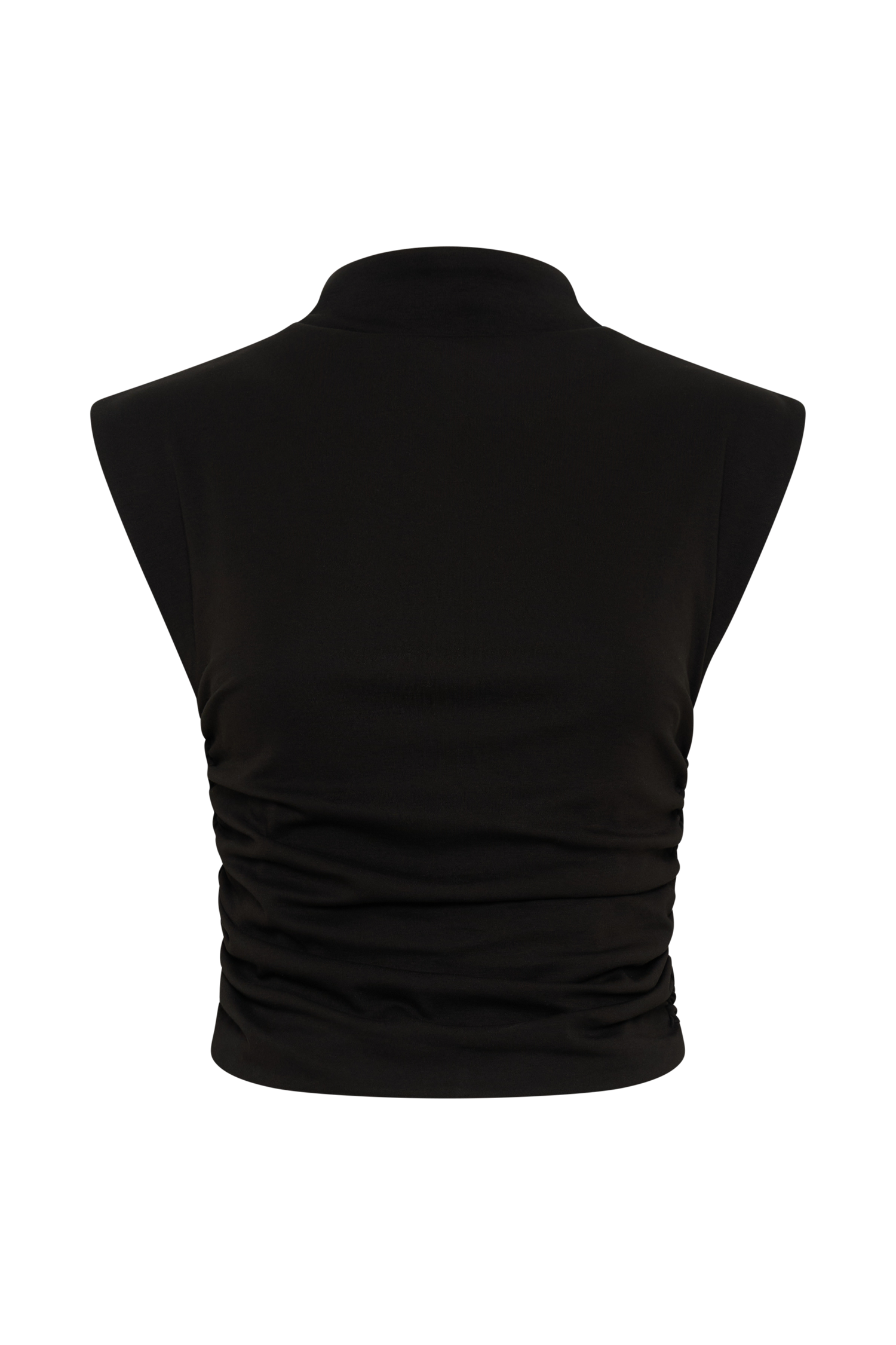 Ellia High Neck Sleeveless Top - Black #6