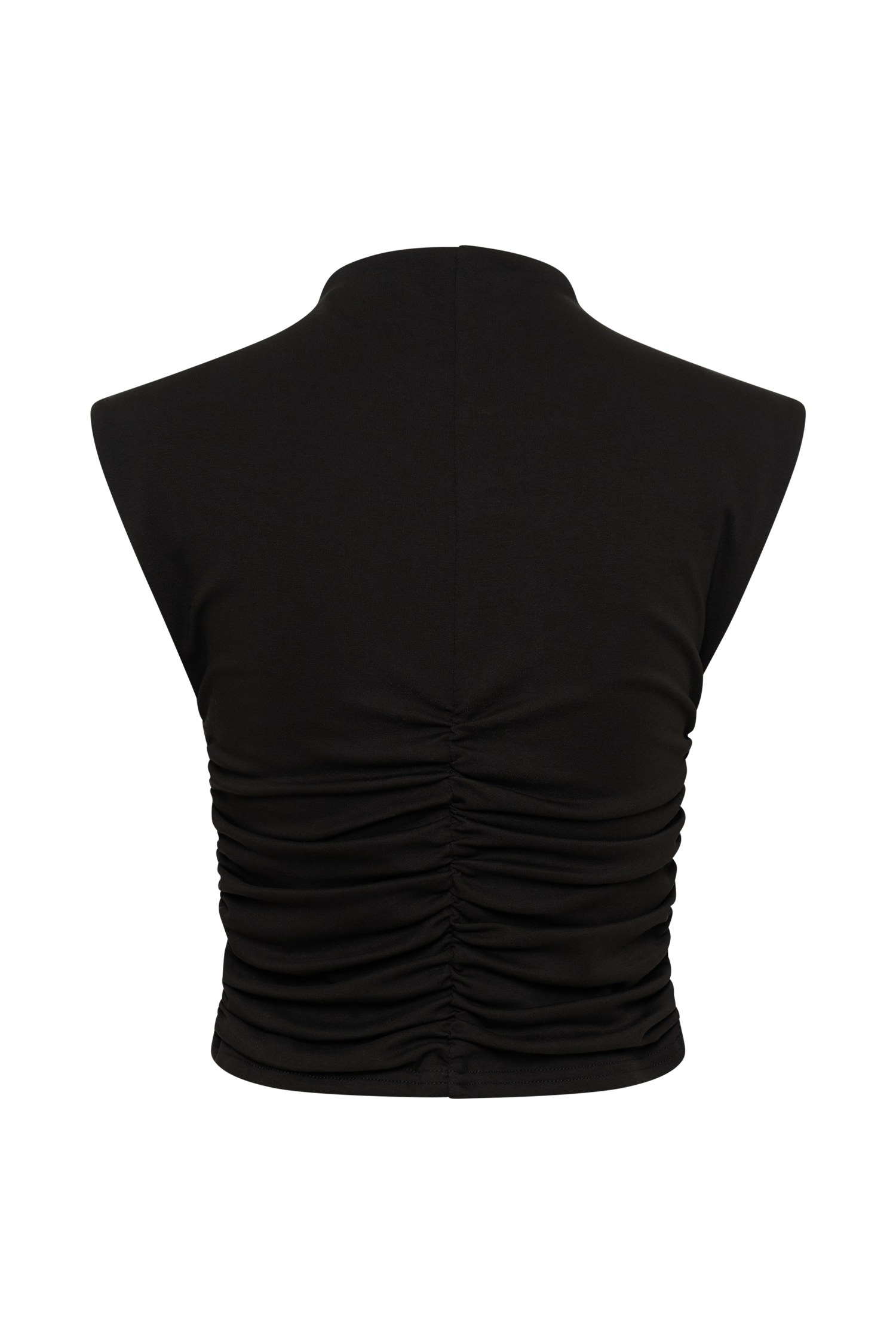 Ellia High Neck Sleeveless Top - Black #5