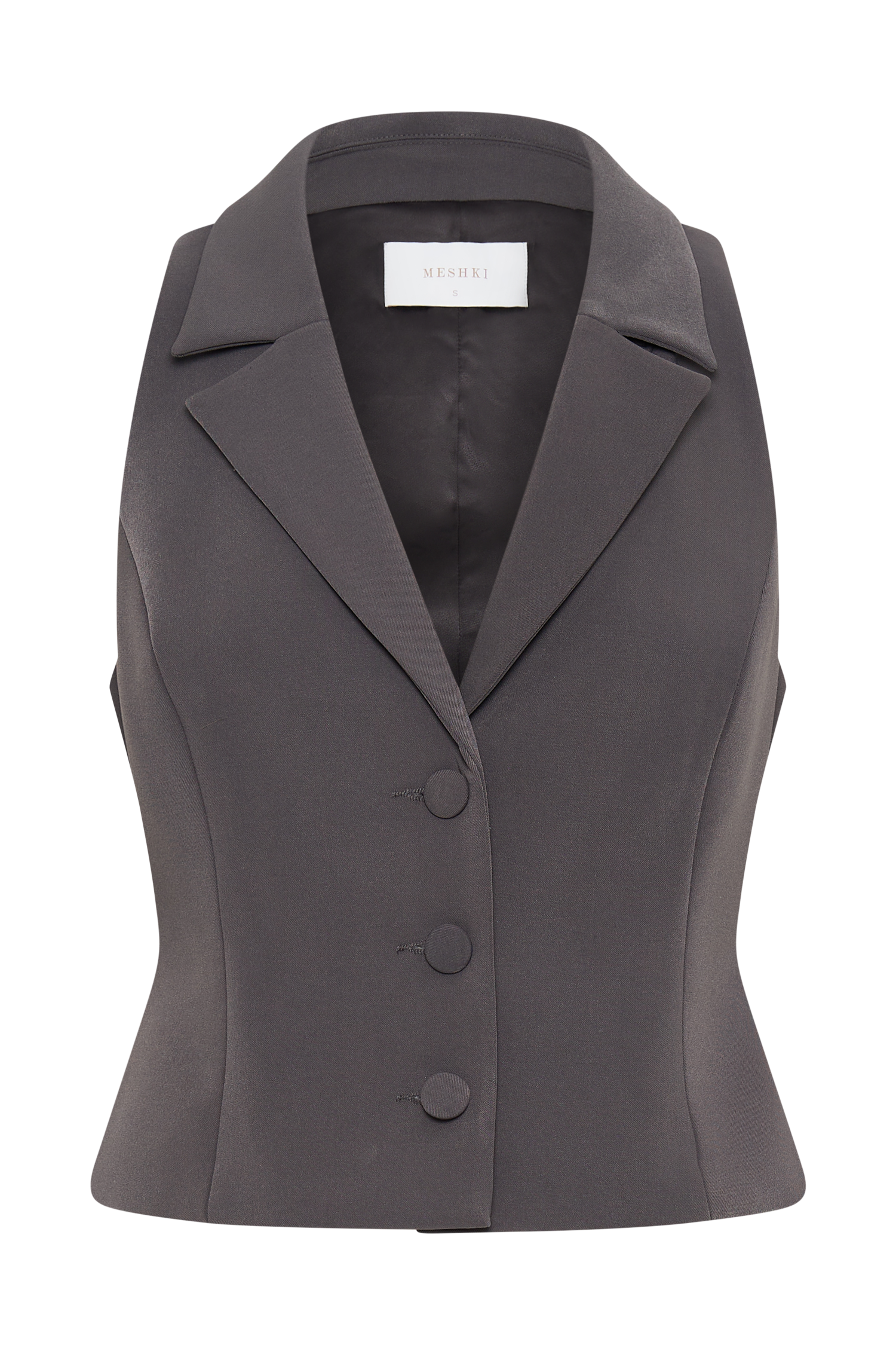 Mura Suiting Vest - Charcoal #10