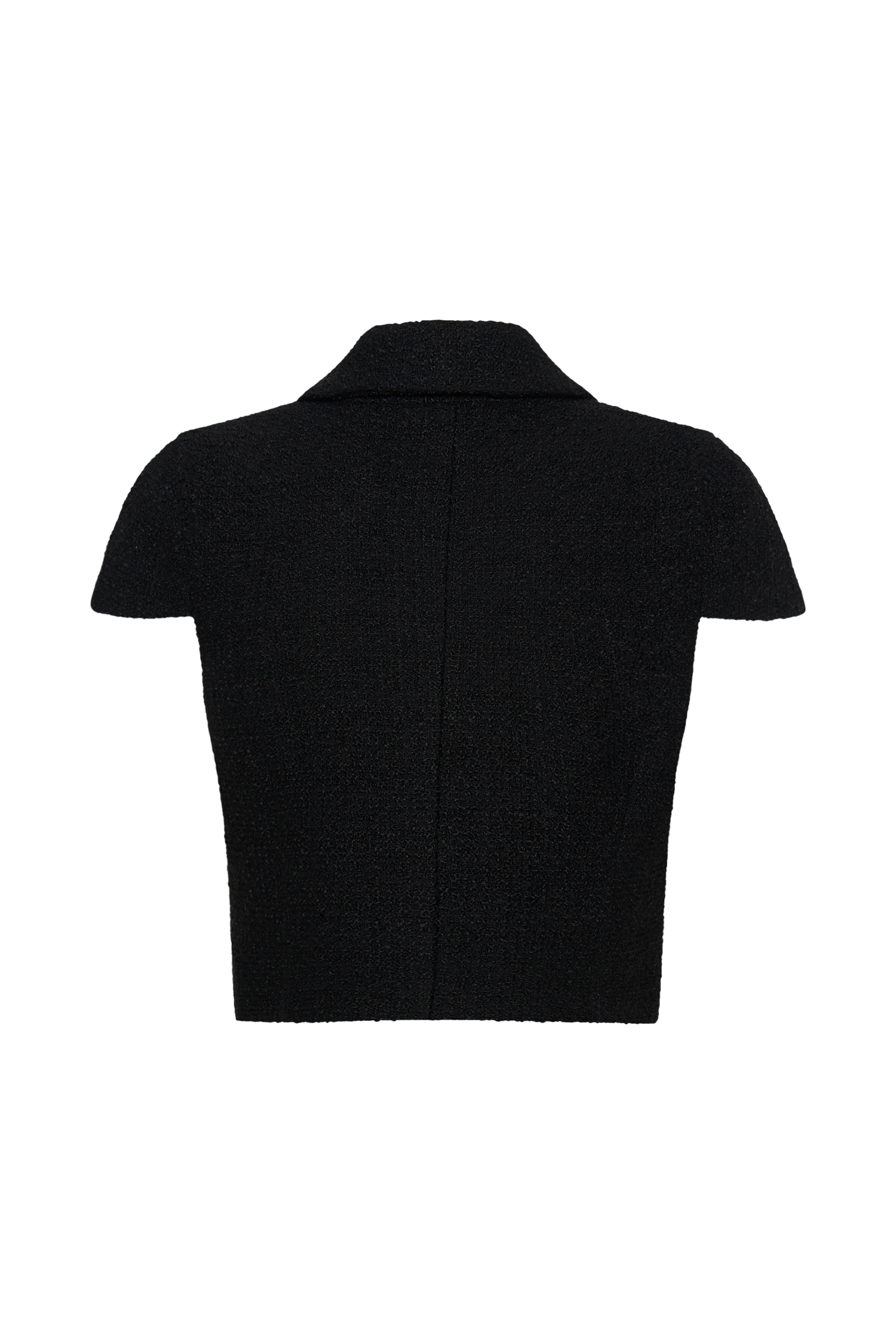 Parisa Boucle Button Up Top - Black #8