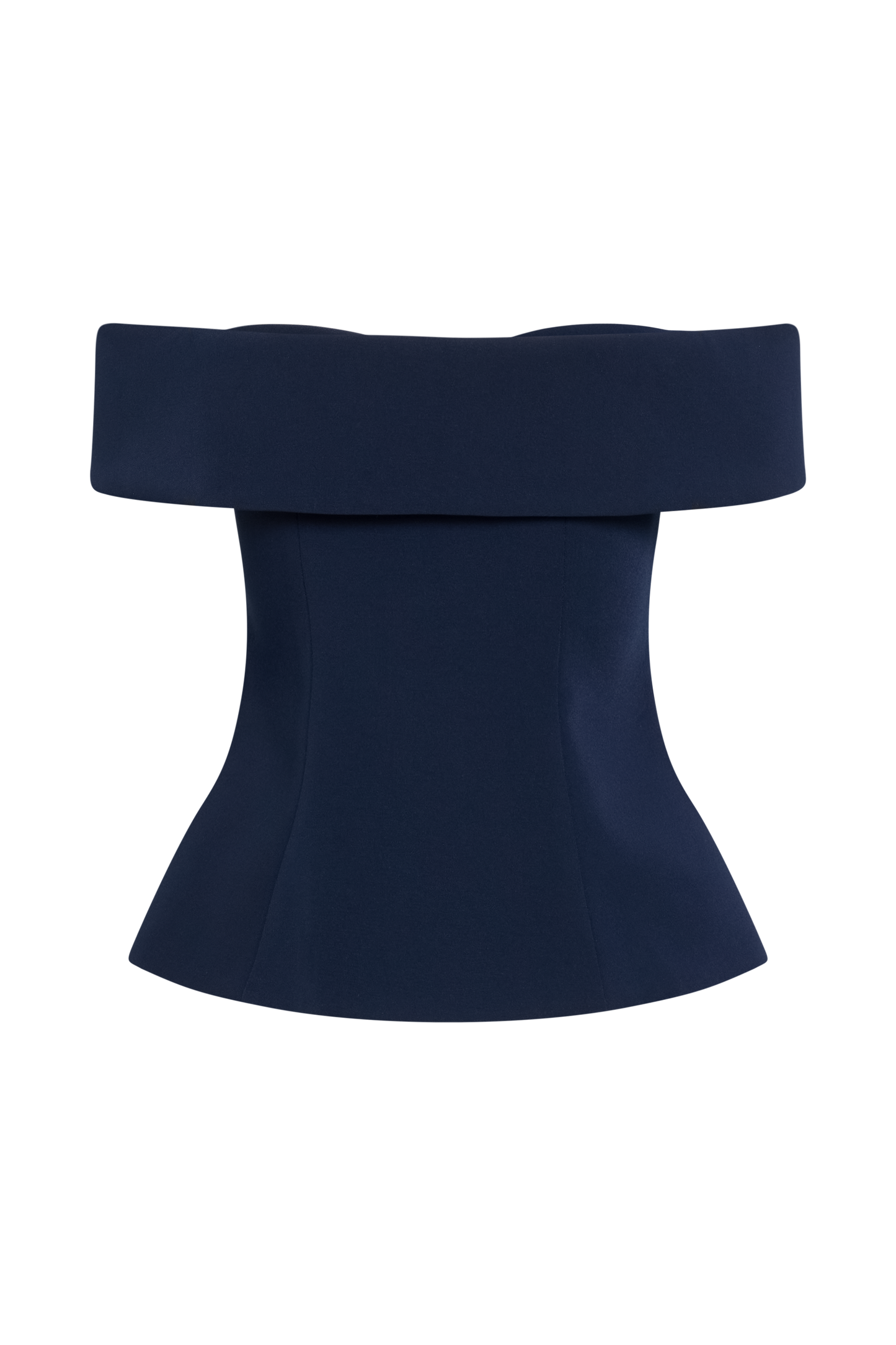 Krista Strapless Suiting Top - Navy