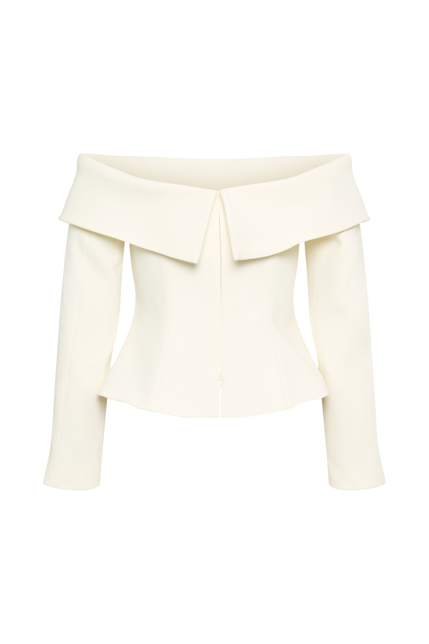 Celene Off Shoulder Jacket - Ivory