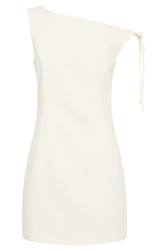 Baker Suiting Off Shoulder Dress - Ivory