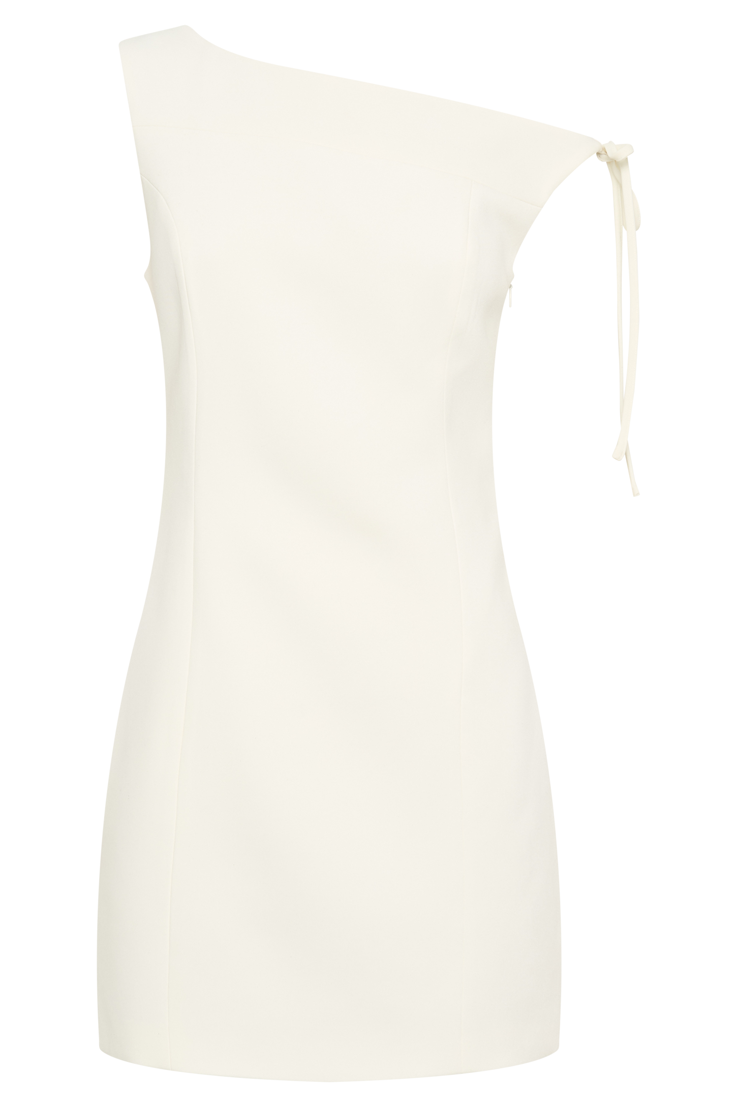 Baker Suiting Off Shoulder Dress - Ivory #9