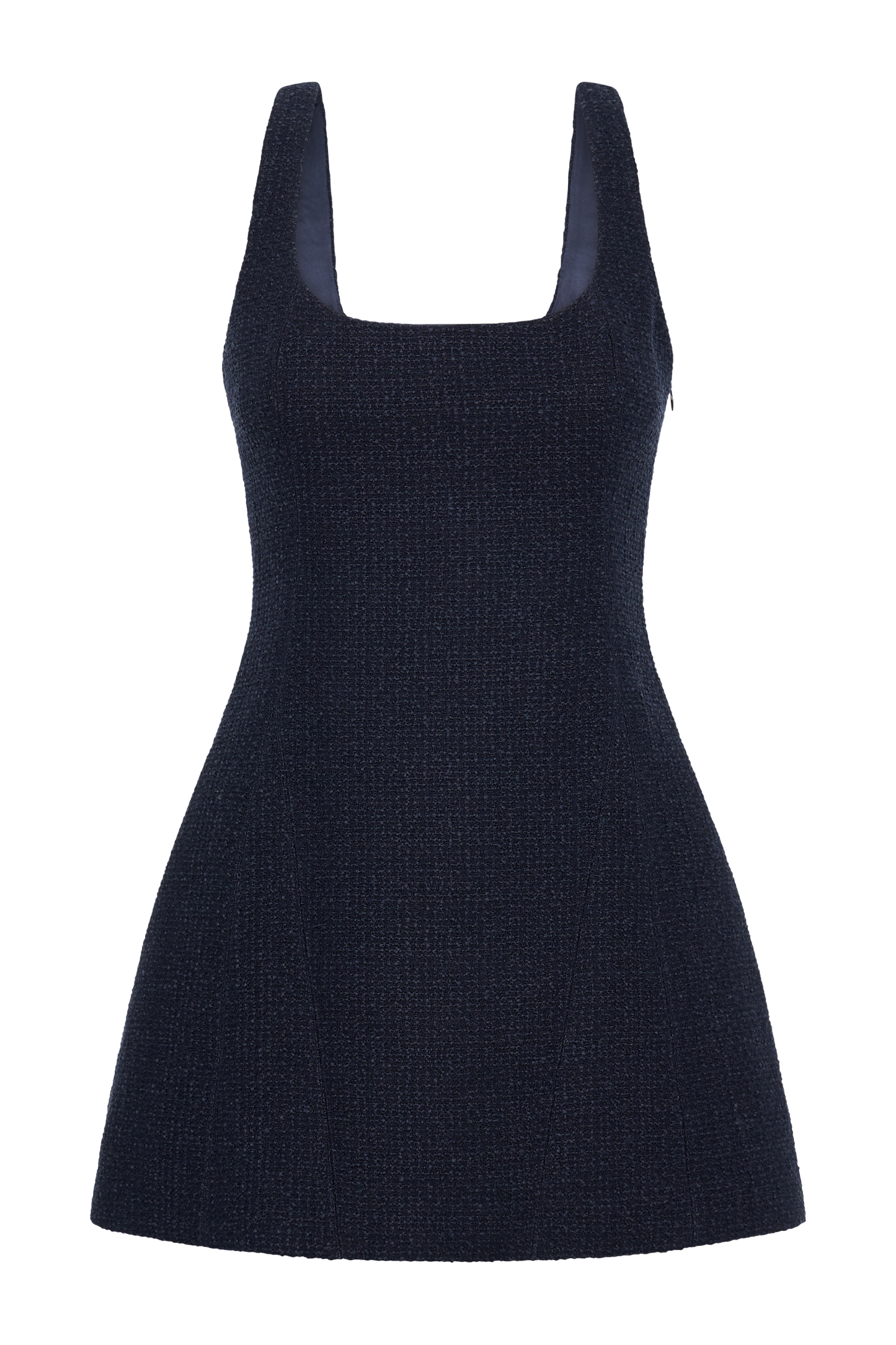 Beth Boucle Mini Dress - Navy