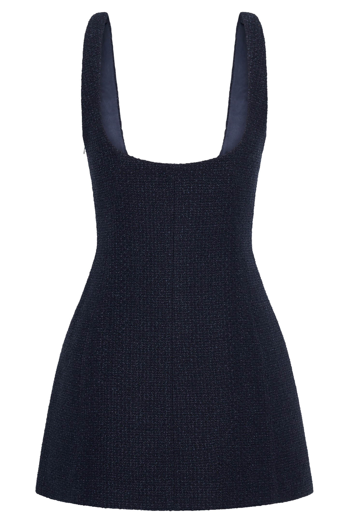 Beth Boucle Mini Dress - Navy