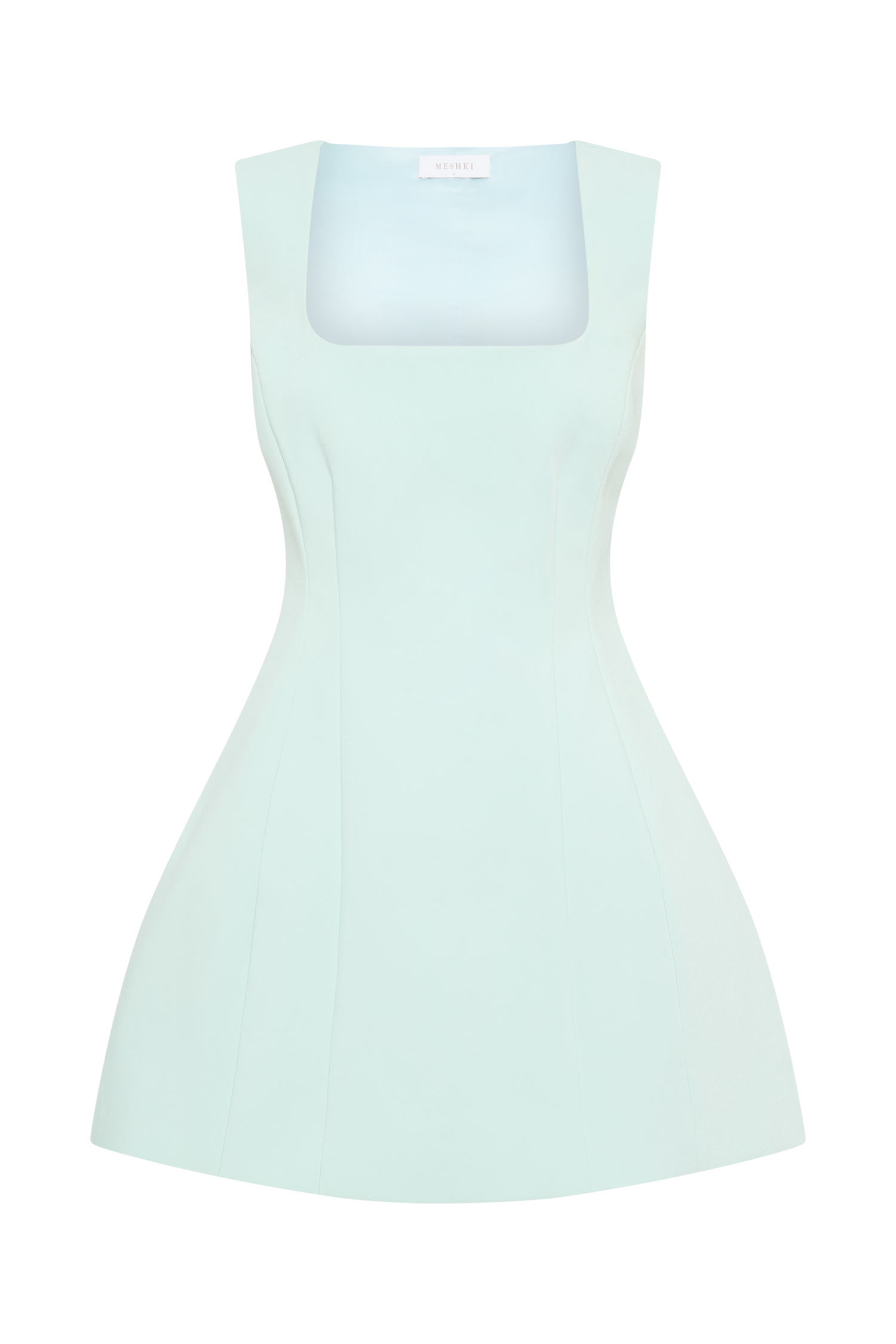 Lysandre Crepe Mini Dress - Ice Blue #8
