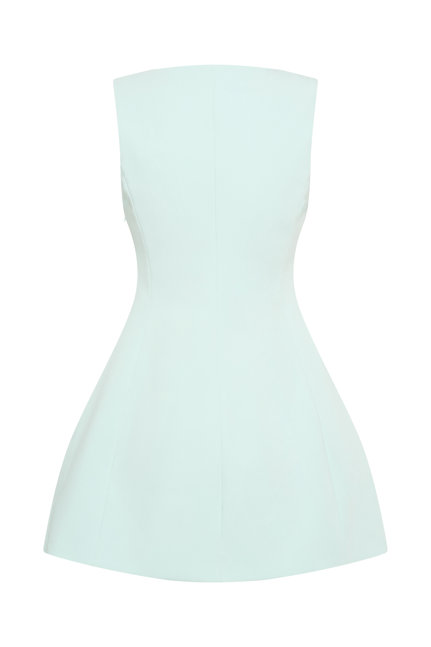 Lysandre Crepe Mini Dress - Ice Blue