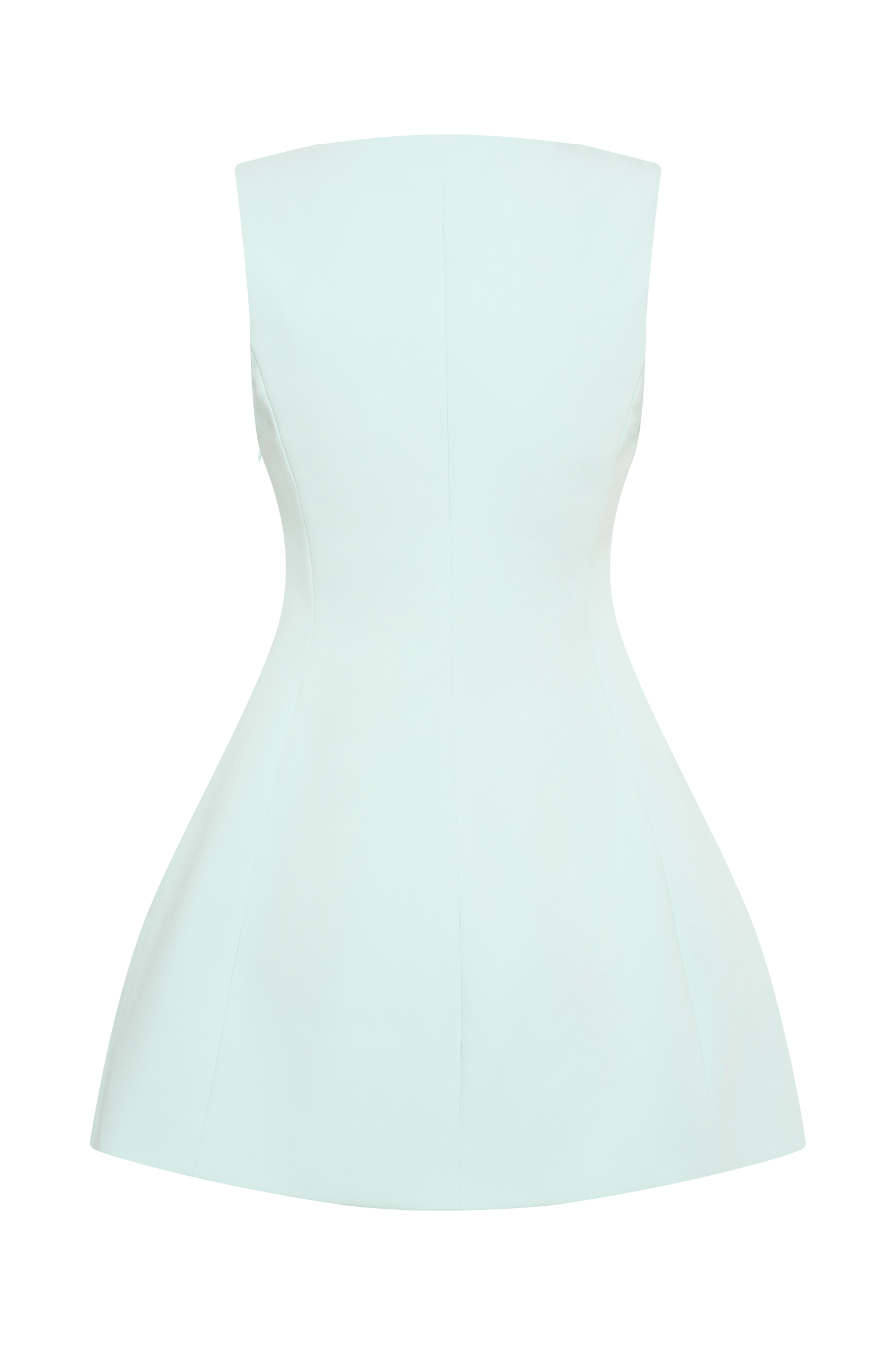 Lysandre Crepe Mini Dress - Ice Blue #7