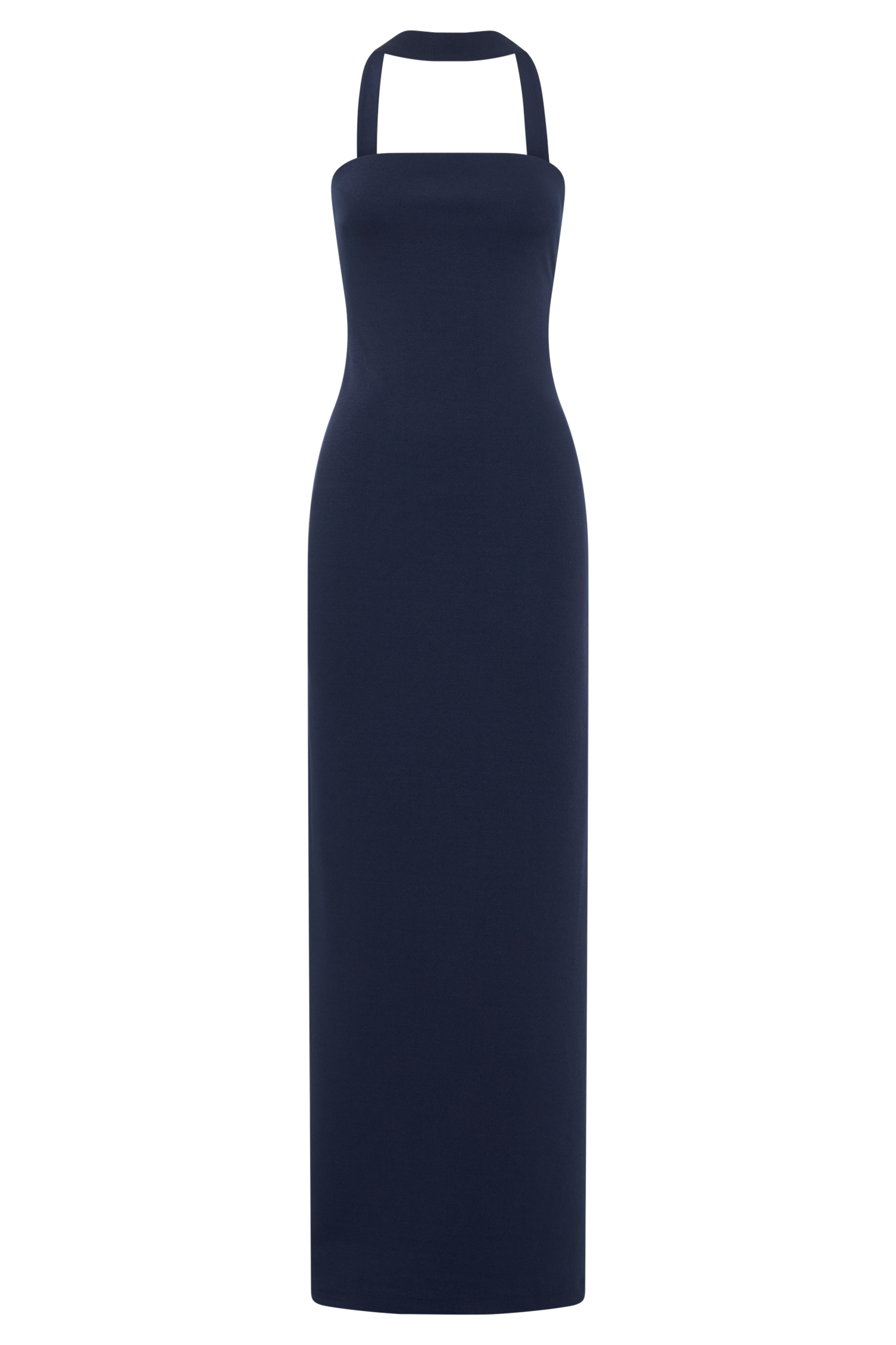 Amelita Suiting Halter Midi Dress - Navy #7