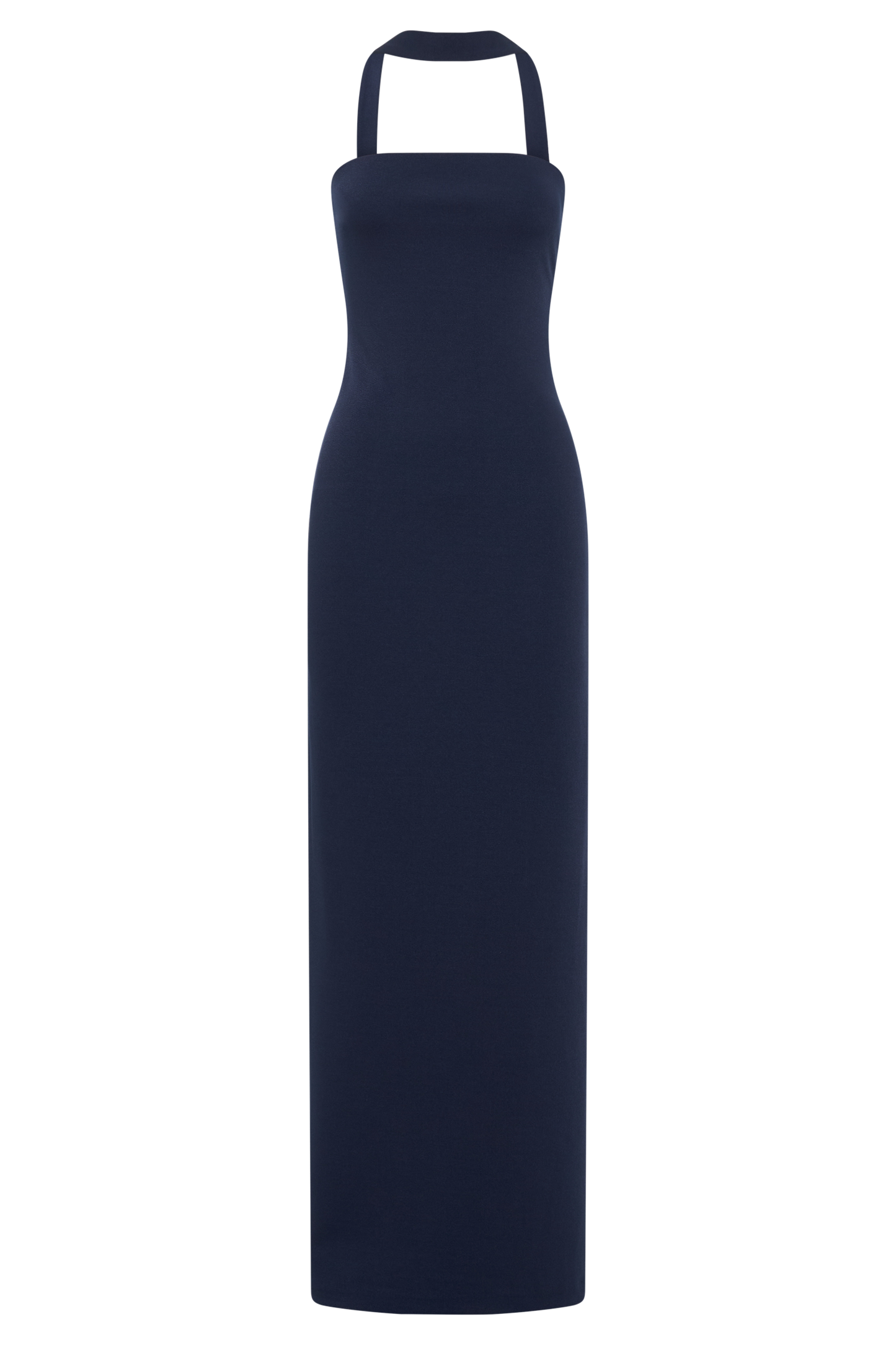 Amelita Suiting Halter Midi Dress - Navy