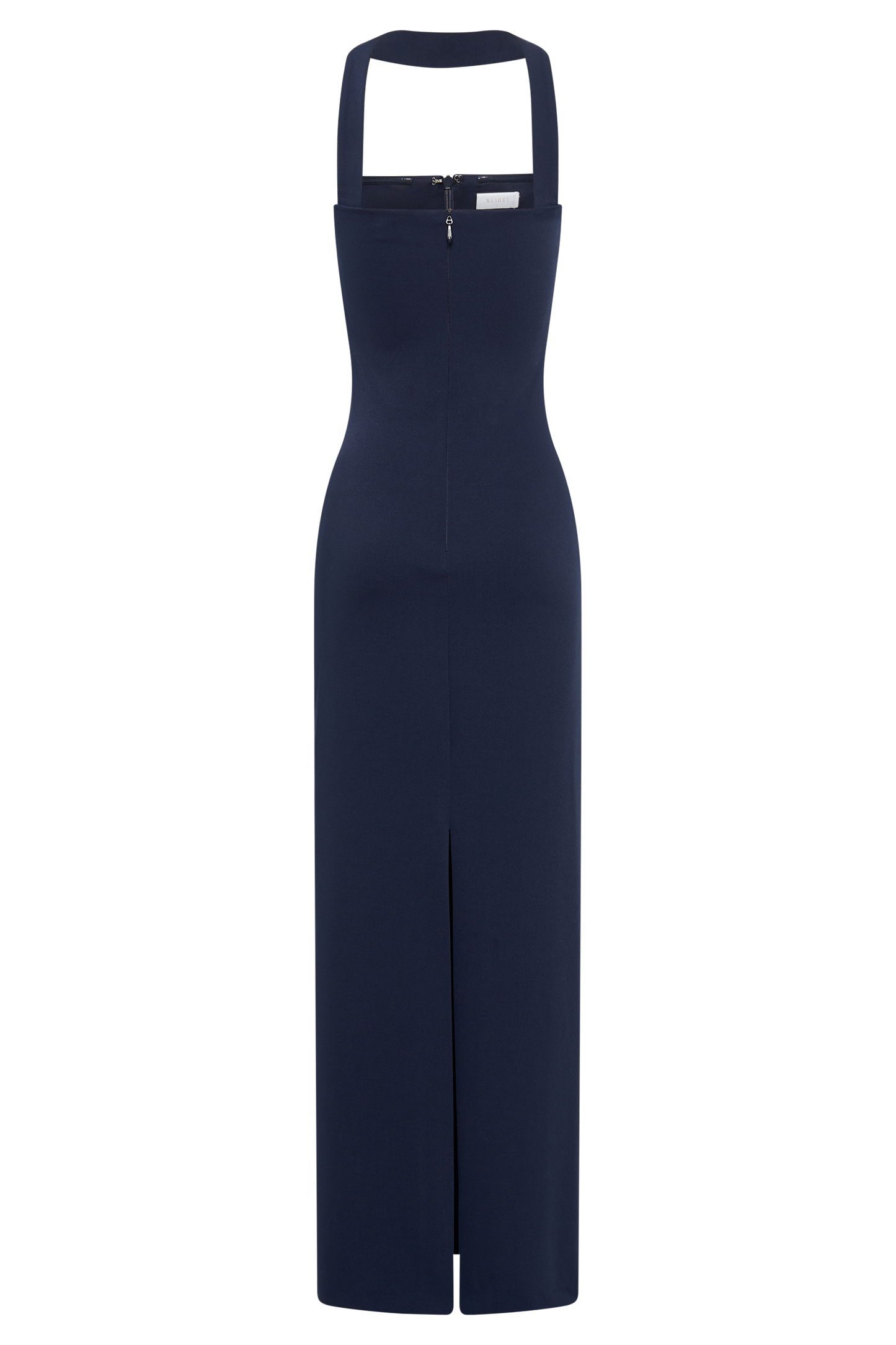 Velma Halter Collar Maxi Dress - Dark Navy