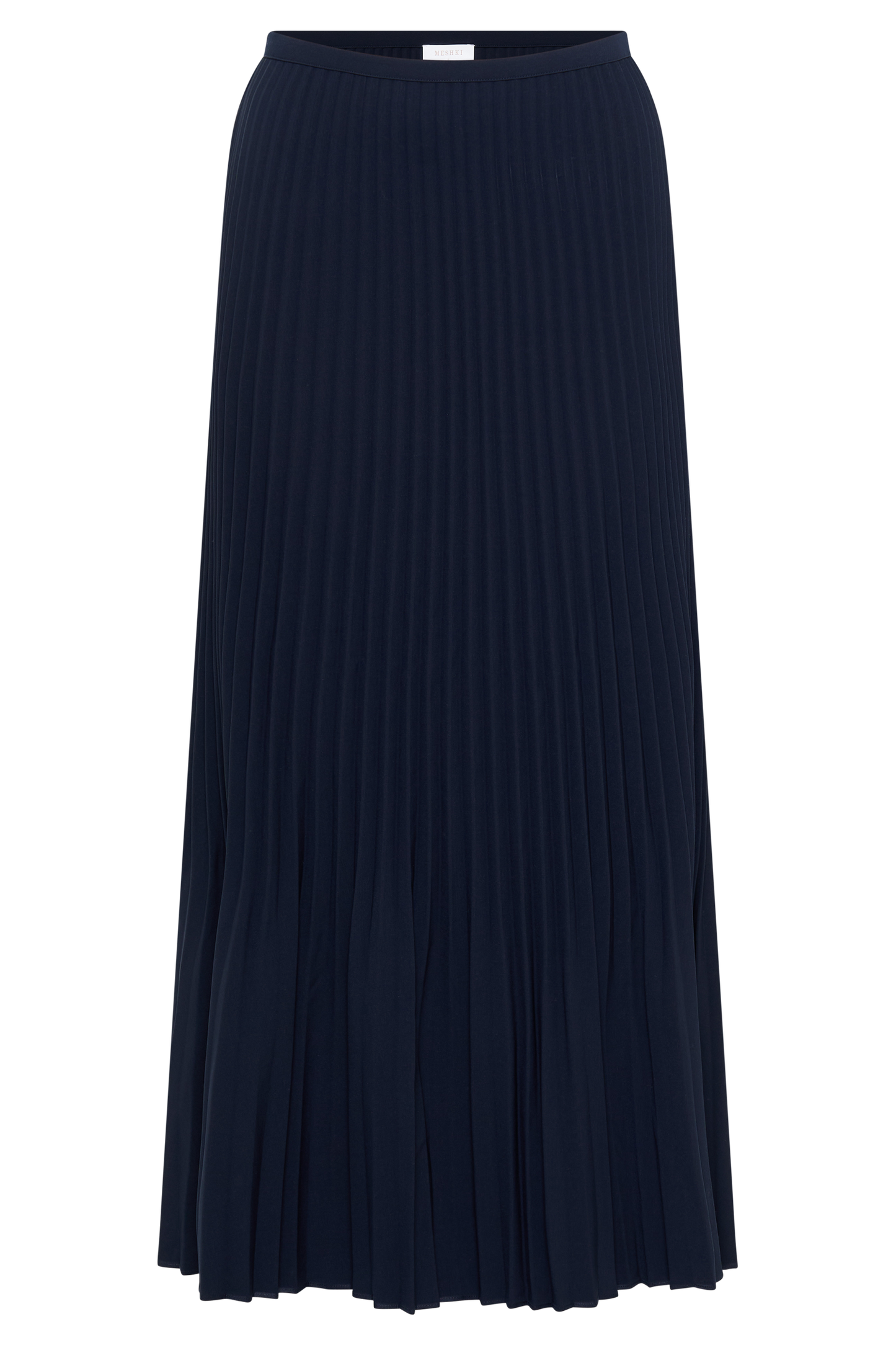 Twyla Pleated Suiting Maxi Skirt - Navy