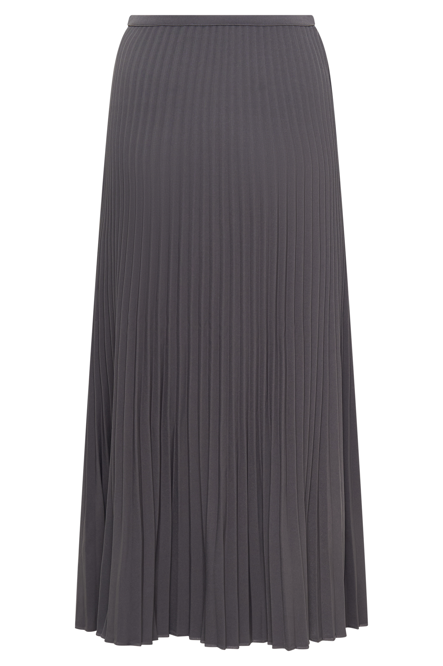 Twyla Pleated Suiting Maxi Skirt - Charcoal