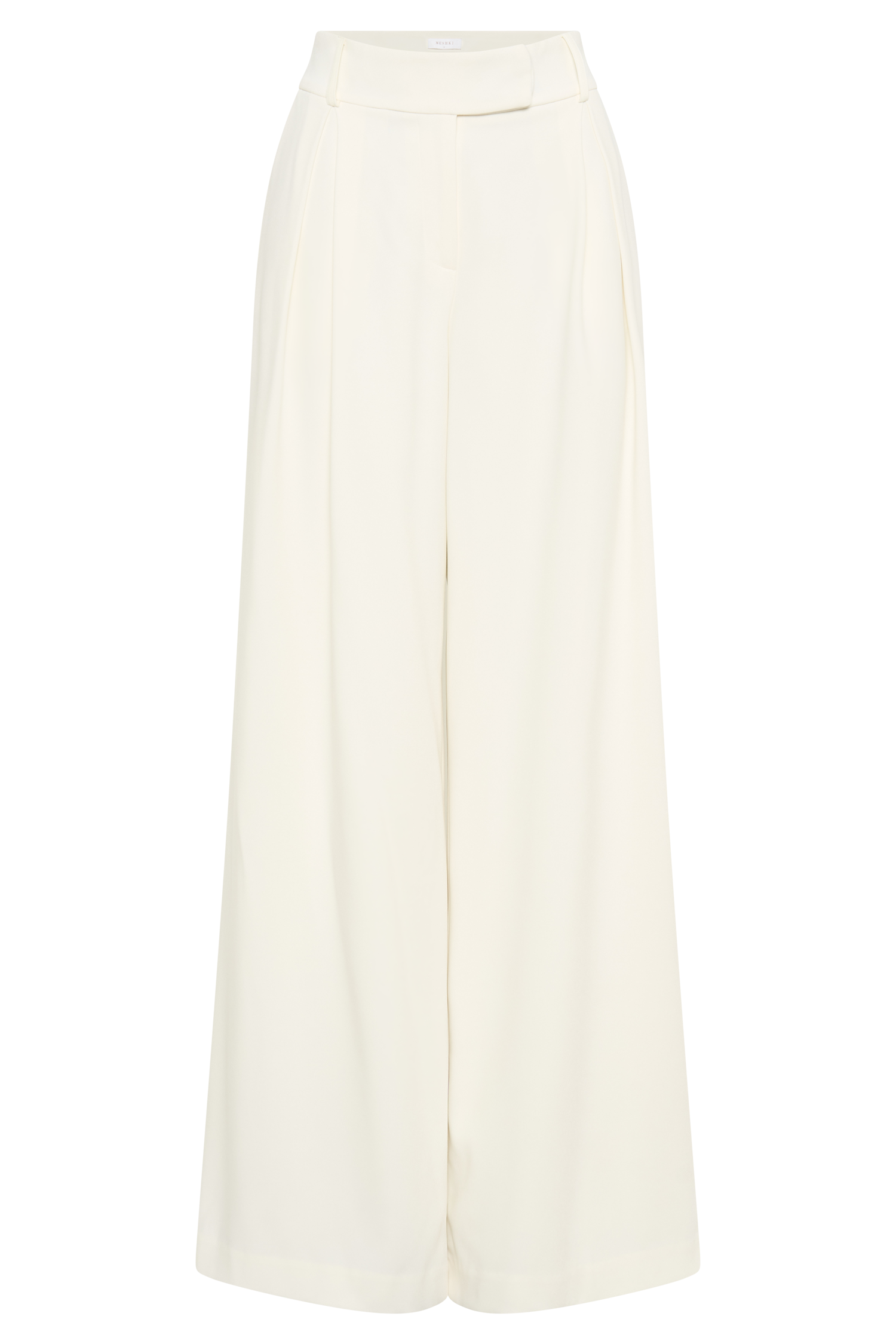 Jacqueline Pleated Wide Leg Pants - Ivory #10