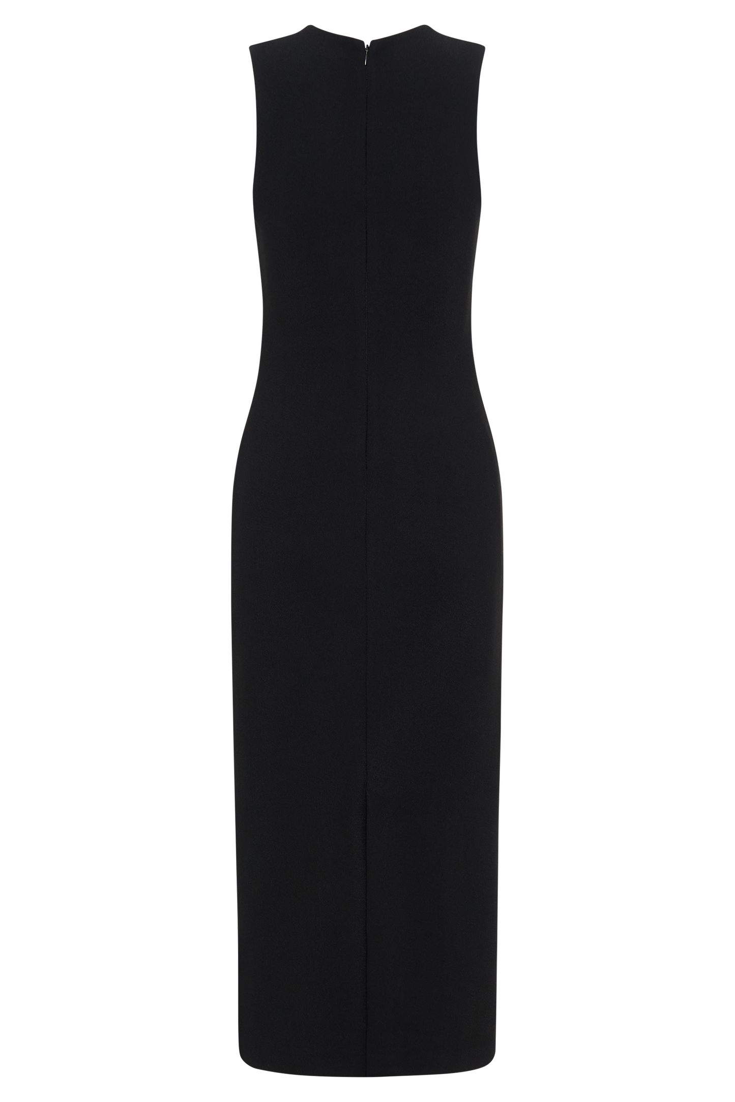 Frida Crepe Midi Dress - Black