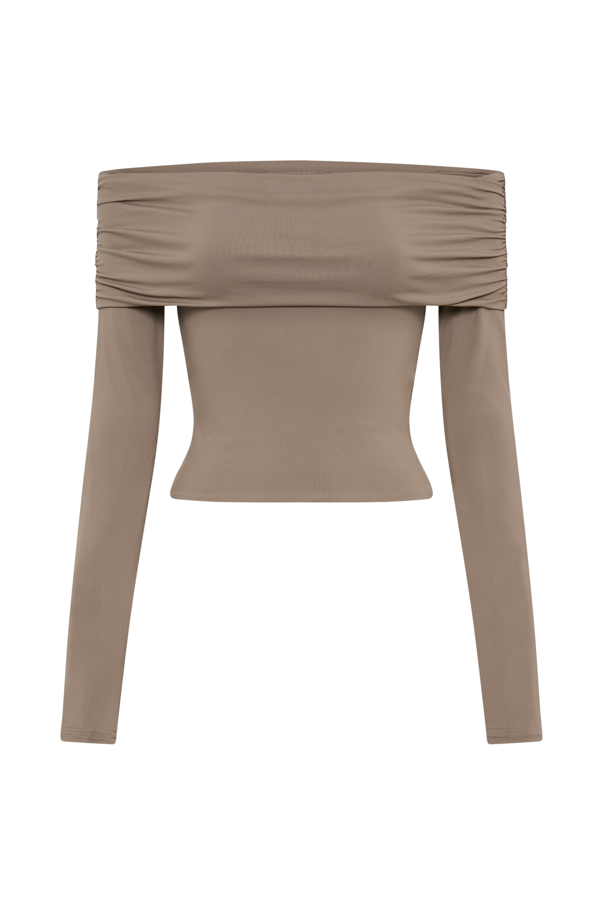 Lucinda Recycled Nylon Off Shoulder Top - Coco #8
