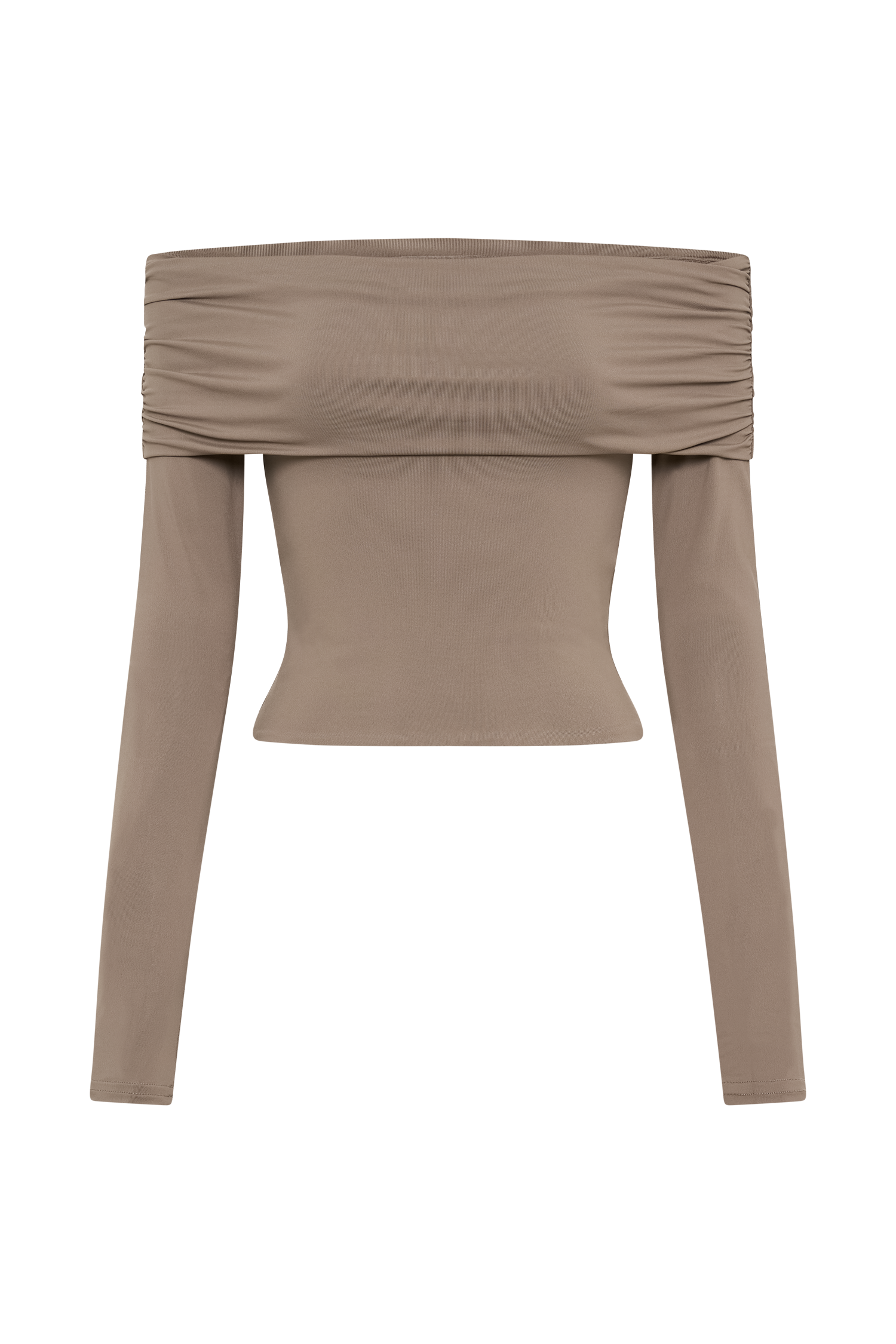 Lucinda Recycled Nylon Off Shoulder Top - Coco #8