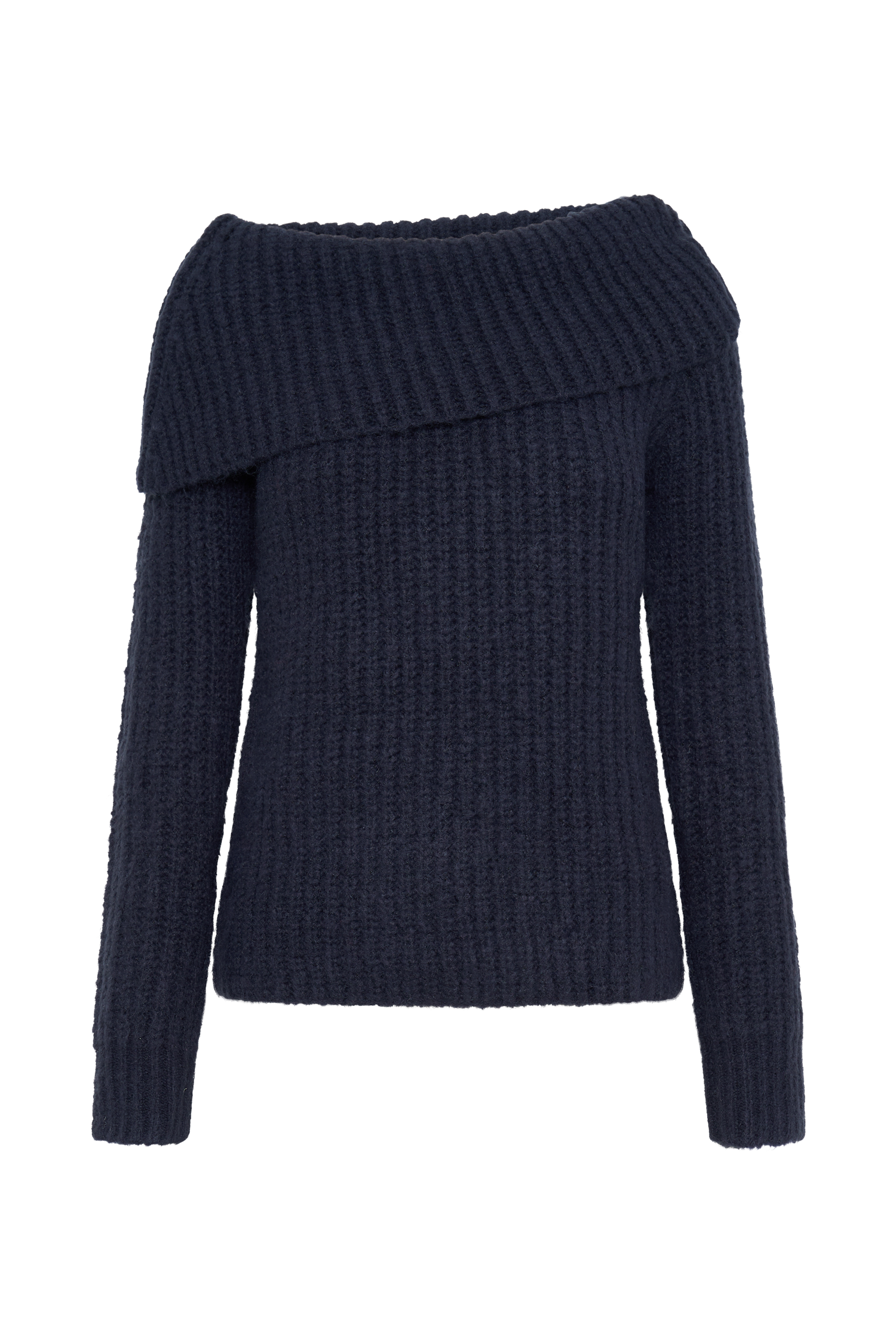 Alicia Off Shoulder Knit Top - Dark Navy #7