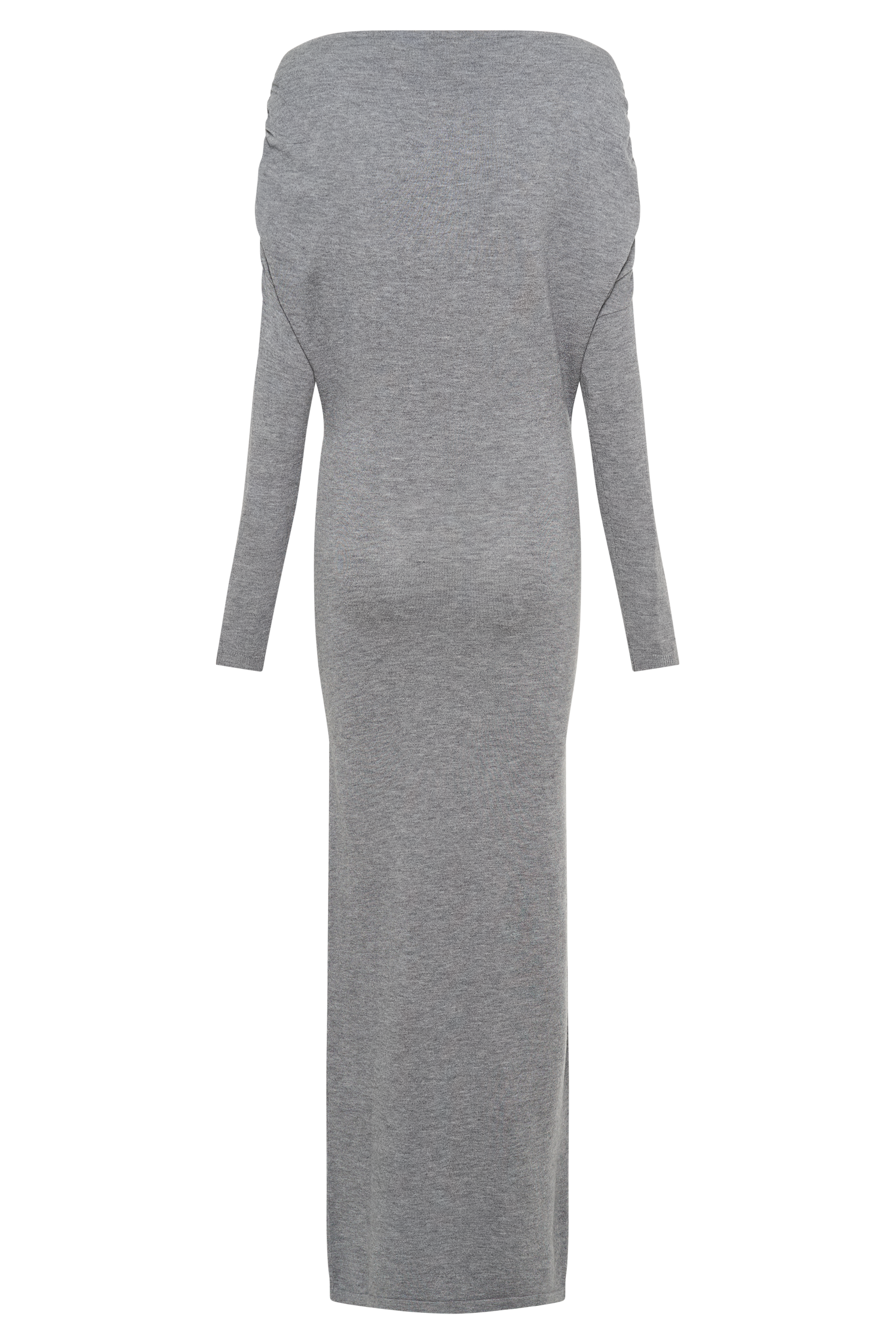 Jessie Cowl Neck Knit Midi Dress - Charcoal Marle #7