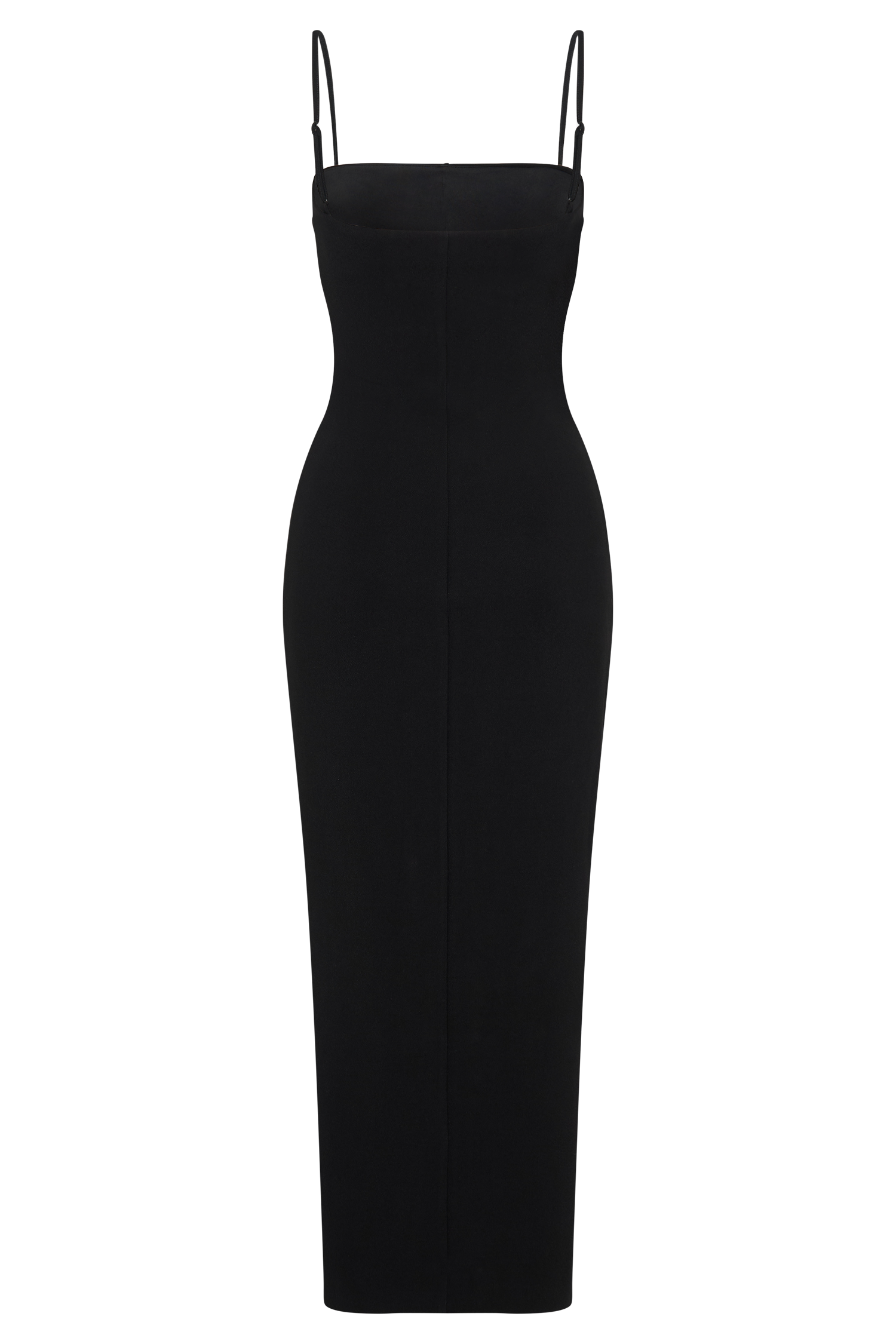 Delia Crepe Maxi Dress - Black #7