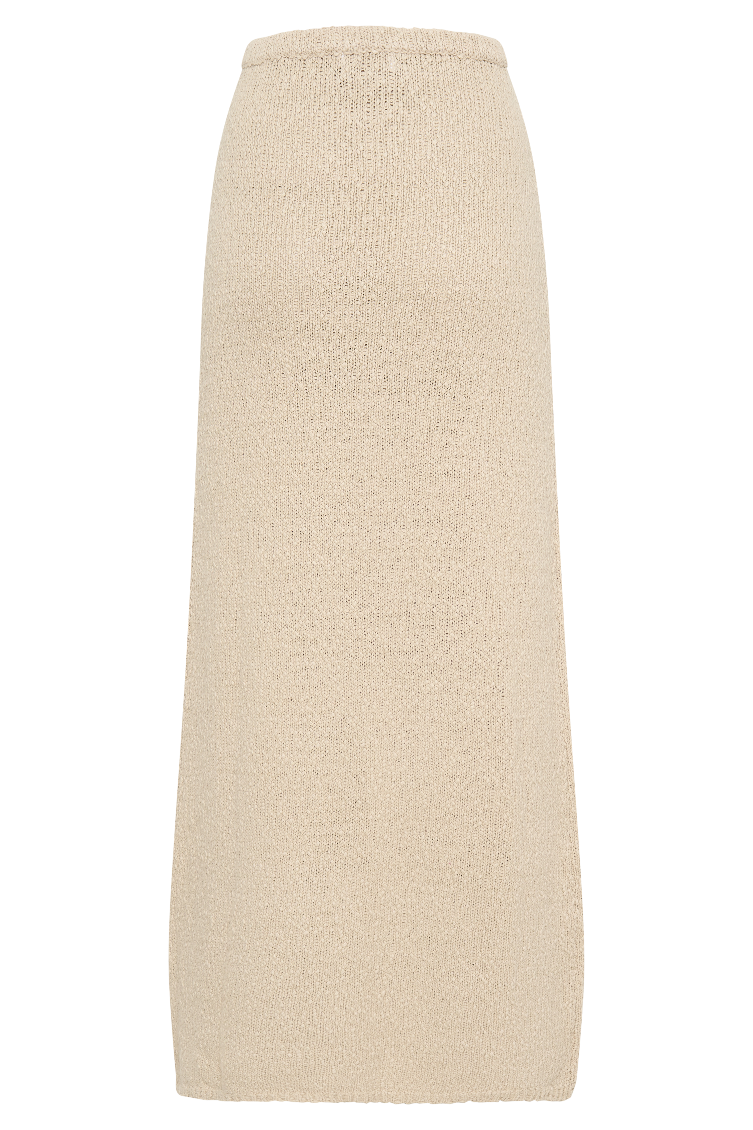 Moira Boucle Maxi Skirt - Wheat #10