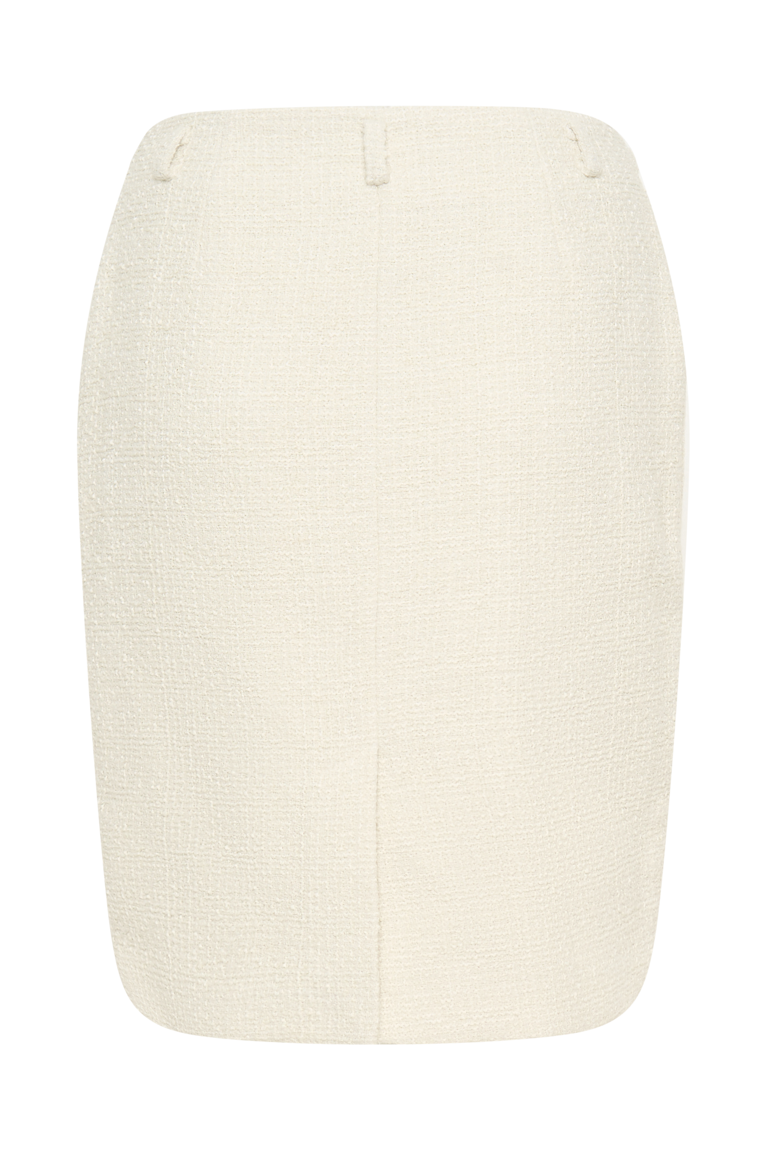 Addison Boucle Knee Length Skirt - Ivory #8