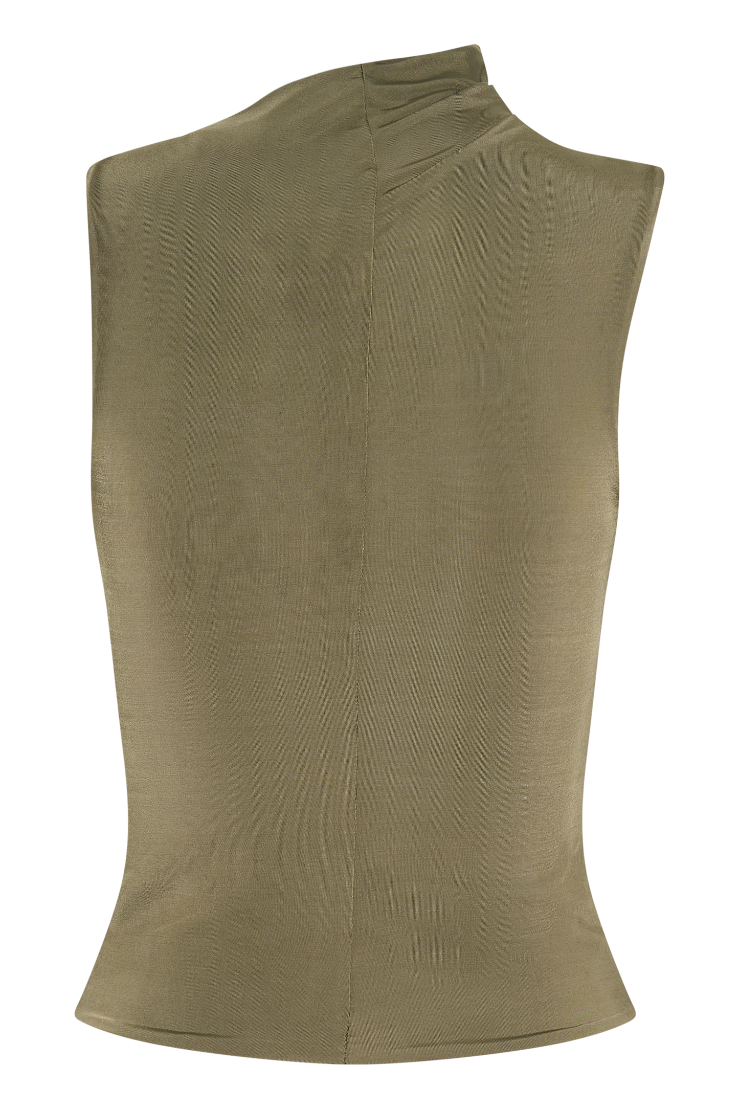 Hadleigh Sleeveless Slinky Top - Dark Olive