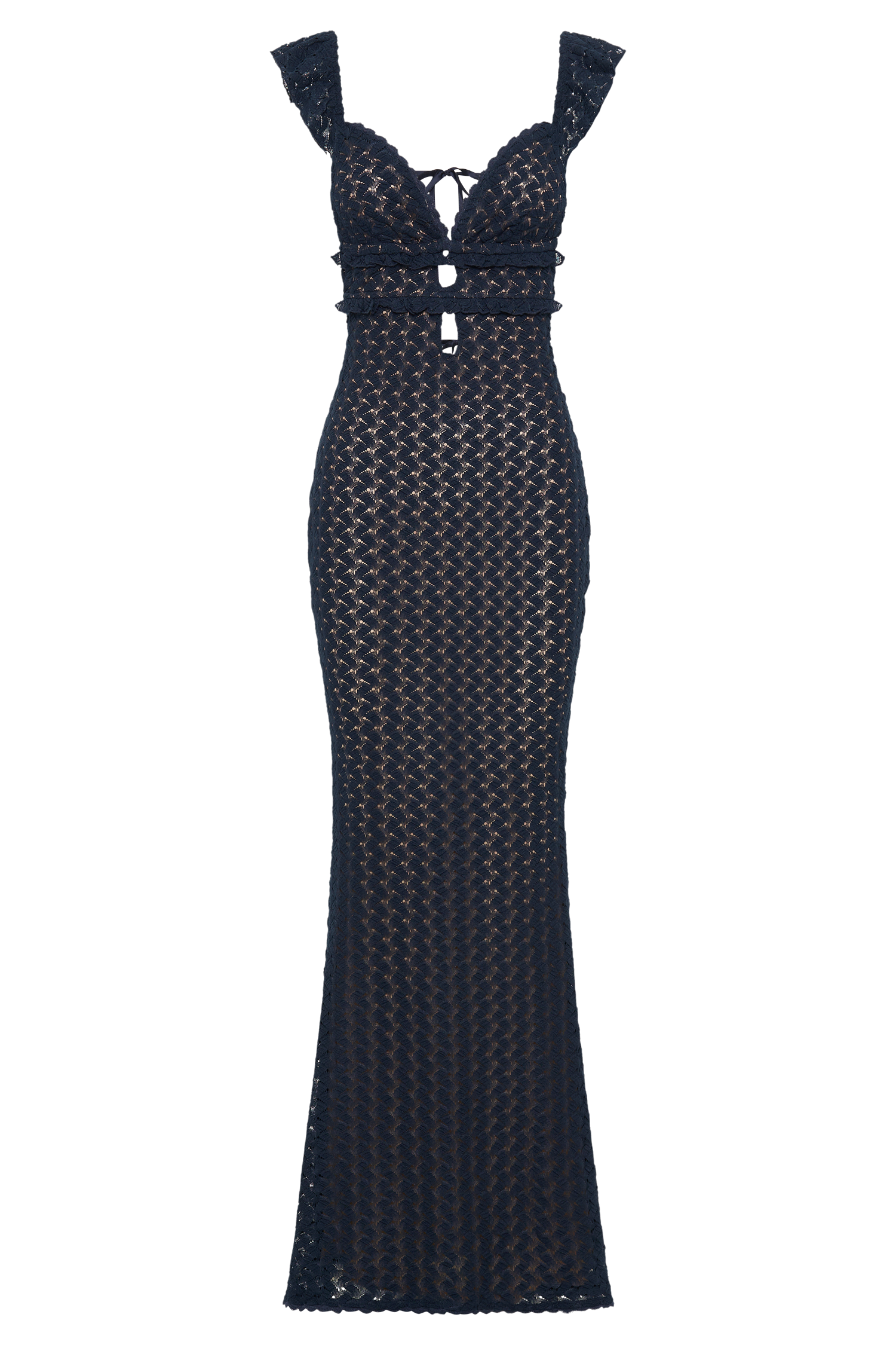 Ezra Lace Maxi Dress - Navy #9