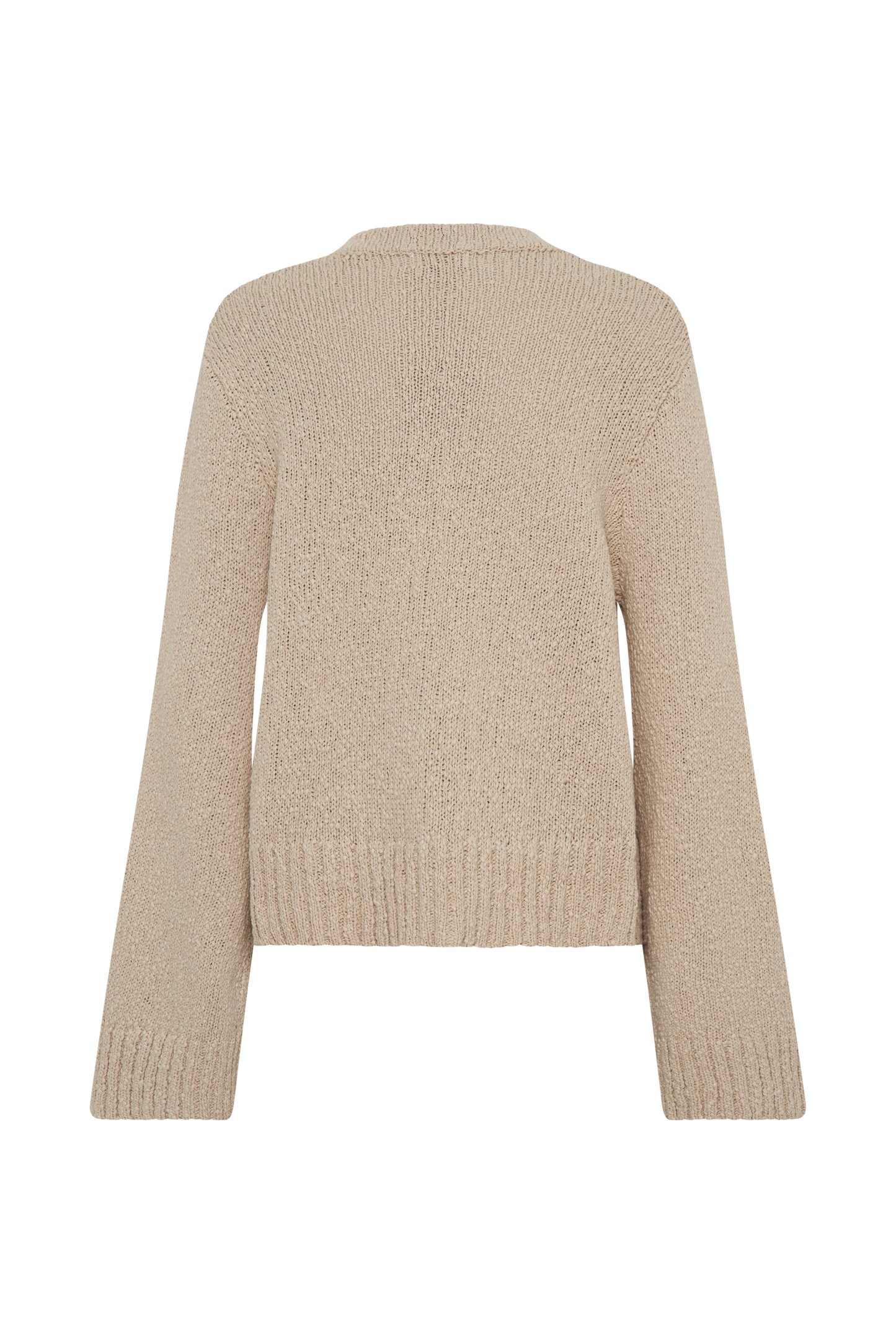 Moira Oversized Boucle Cardigan - Wheat