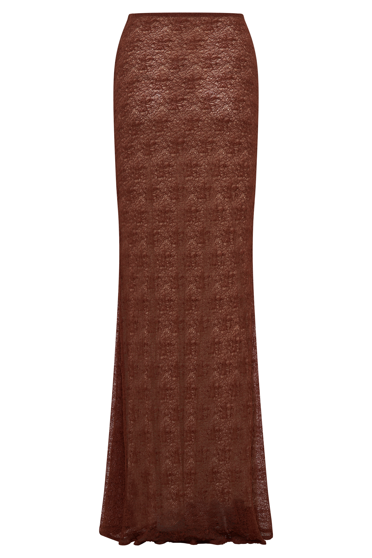 Robyn Sheer Lace Maxi Skirt - Chilli #9