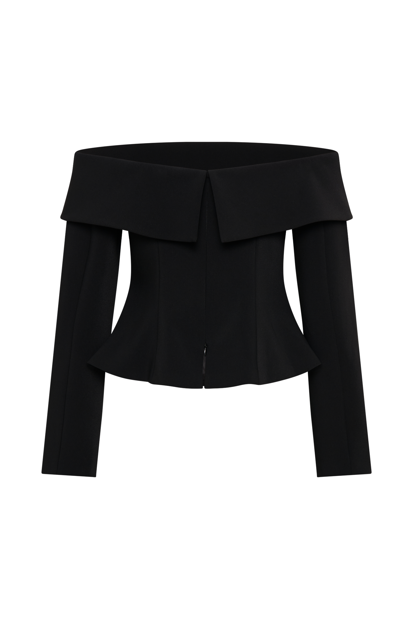 Celene Off Shoulder Jacket - Black