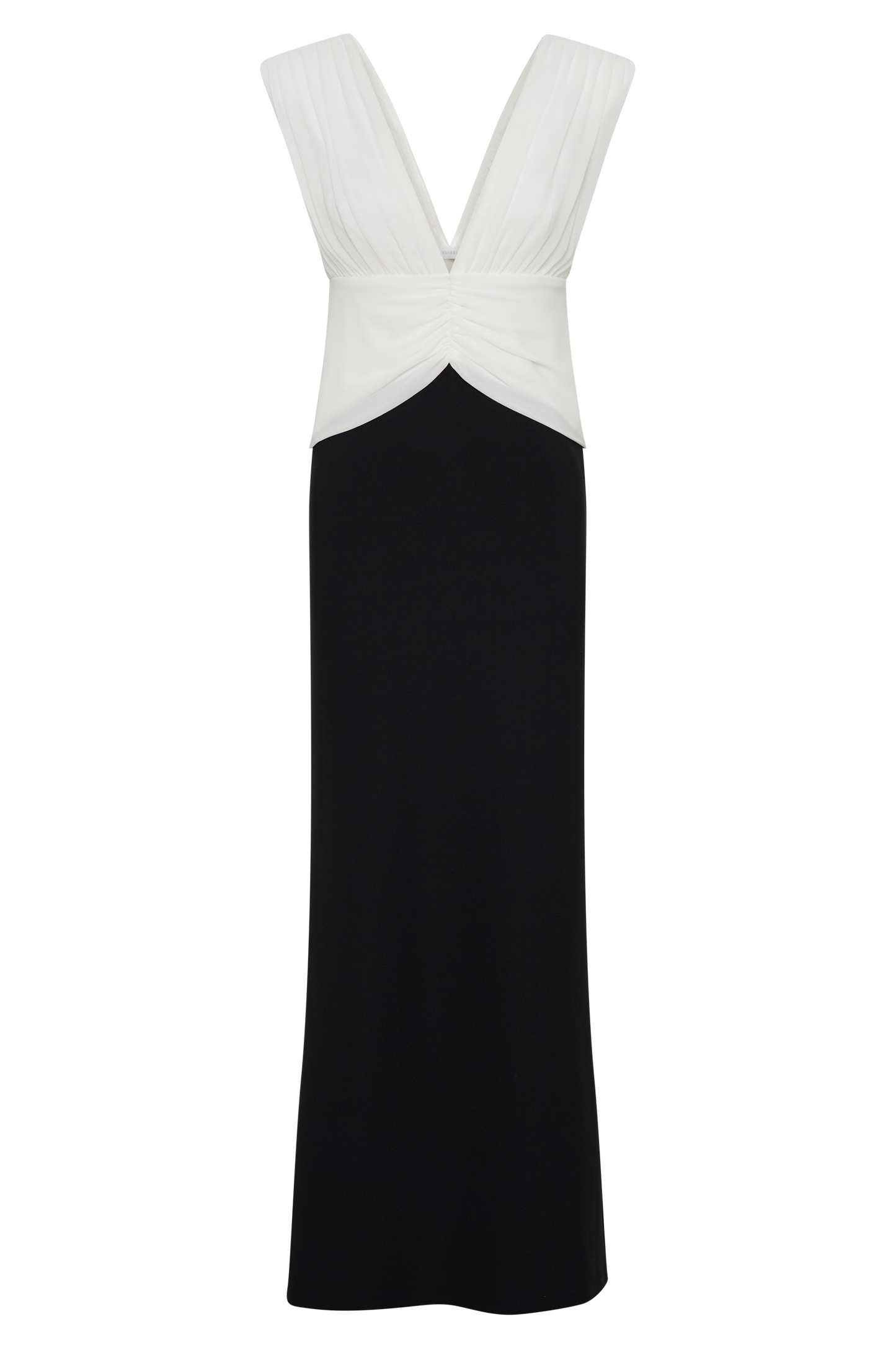 Monique Contrast Maxi Dress - Black