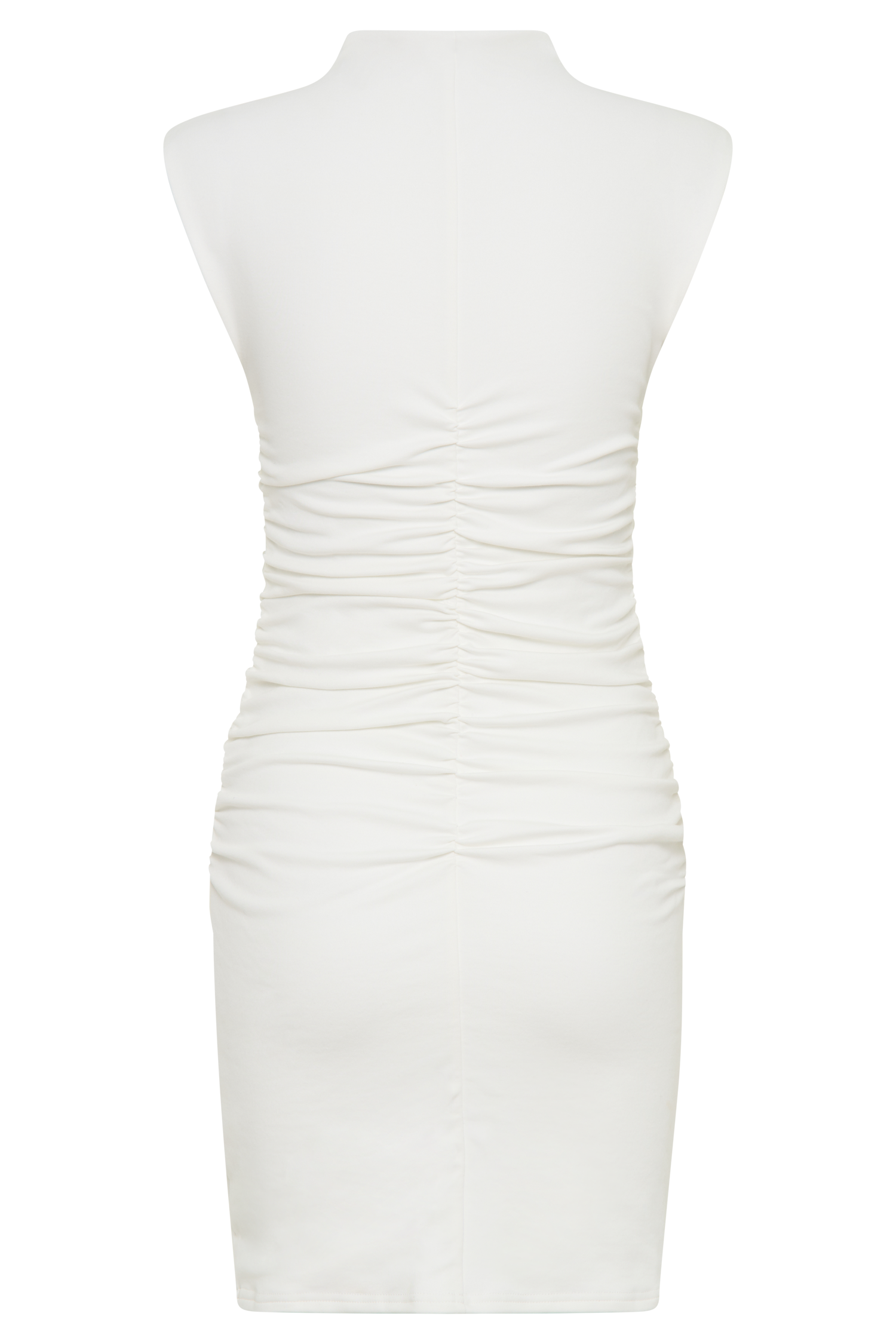 Elliot High Neck Sleeveless Mini Dress - White #8