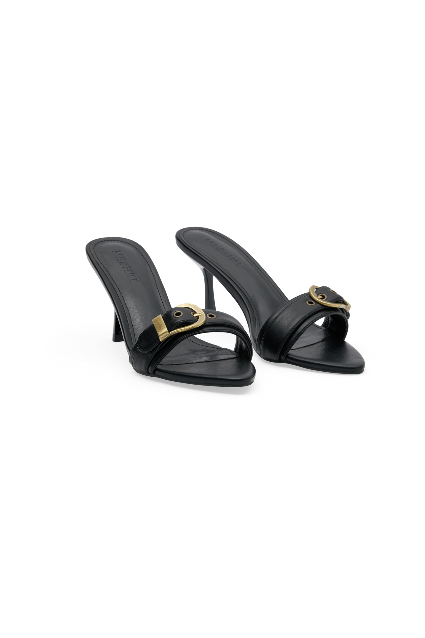 Colleen Buckle Heel - Black