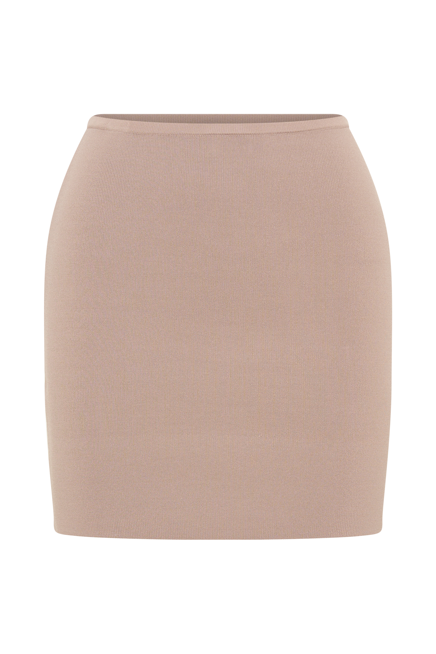 Klara Knit Mini Skirt - Taupe #12