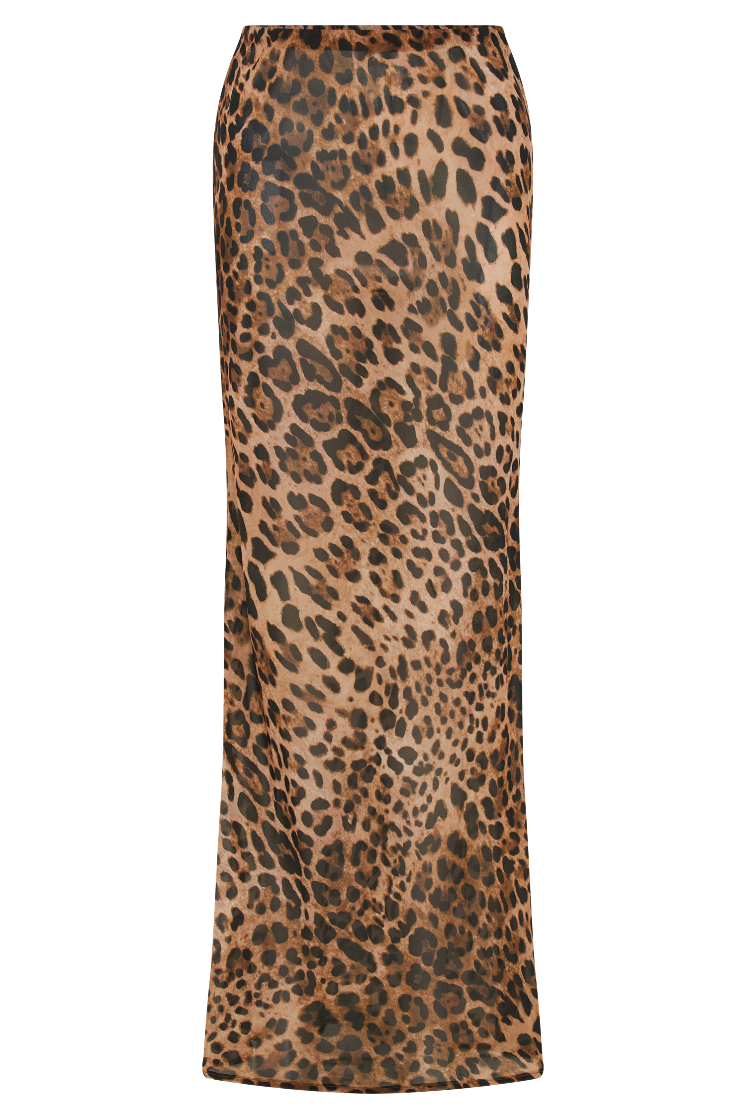 Yvonne Chiffon Maxi Skirt - Leopard Print #10