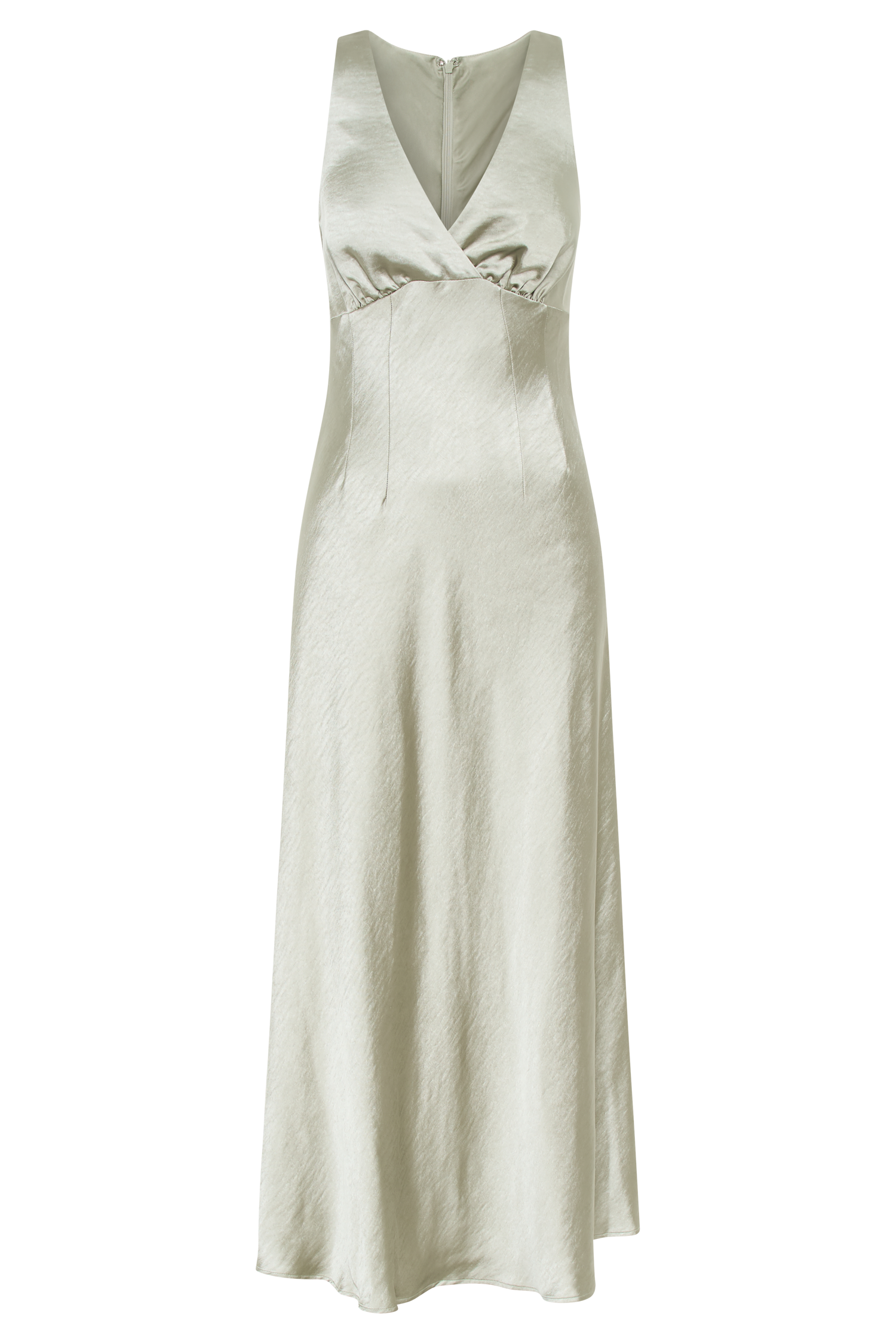 Meghan Satin Maxi Dress - Sage #9