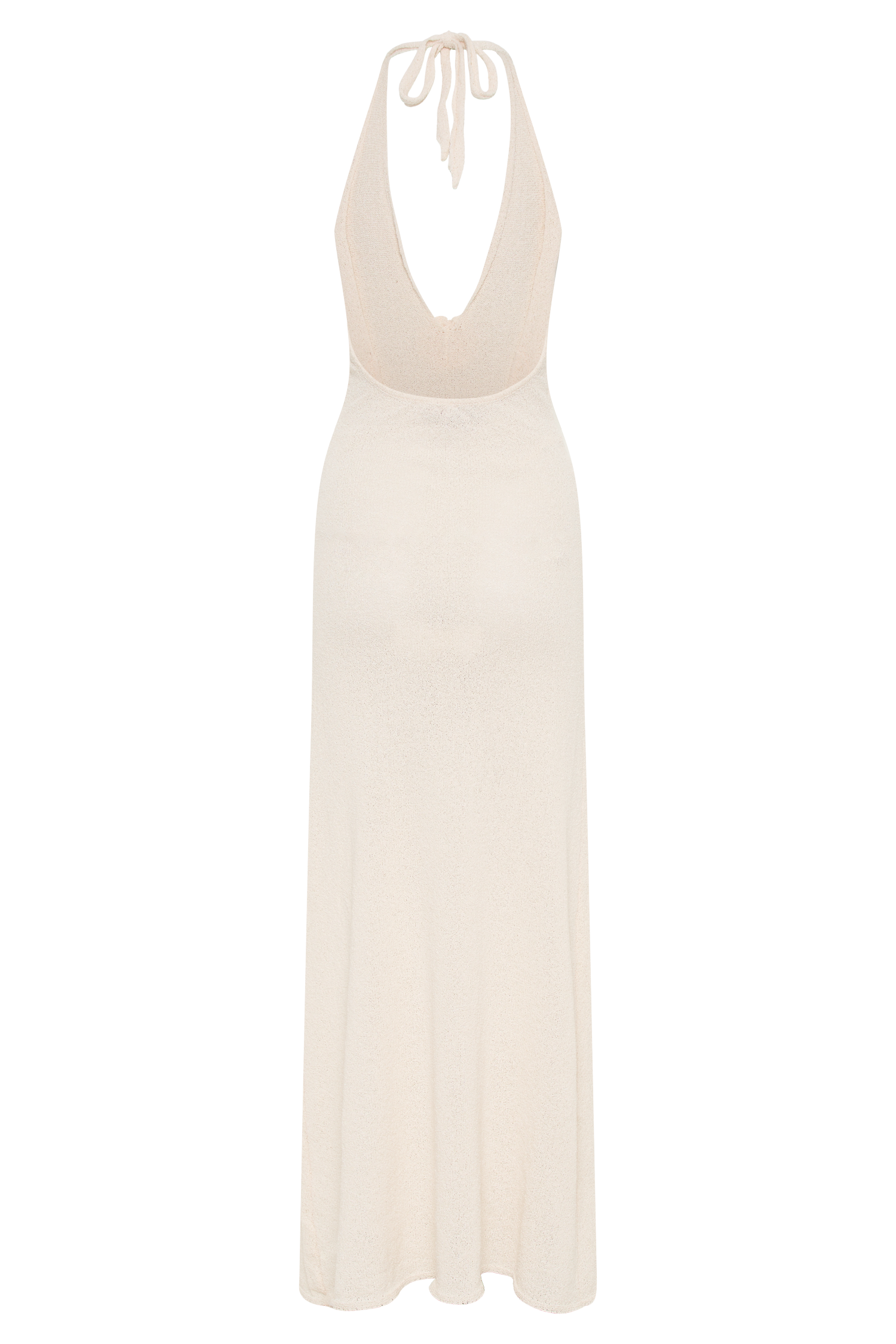 Cherie Knit Halter Maxi Dress - Nude #10