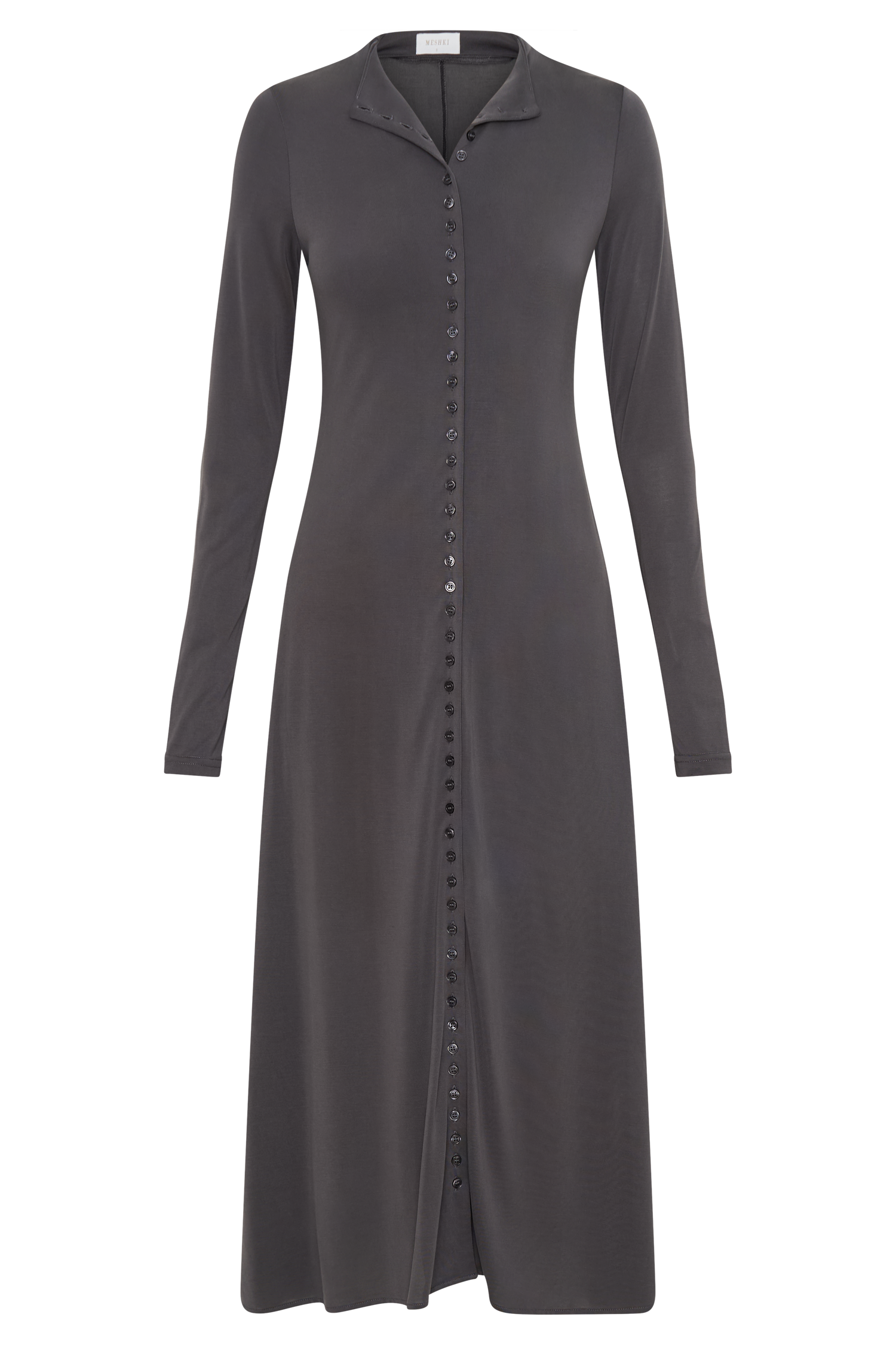 Anders Peached Jersey Midi Dress - Charcoal #7