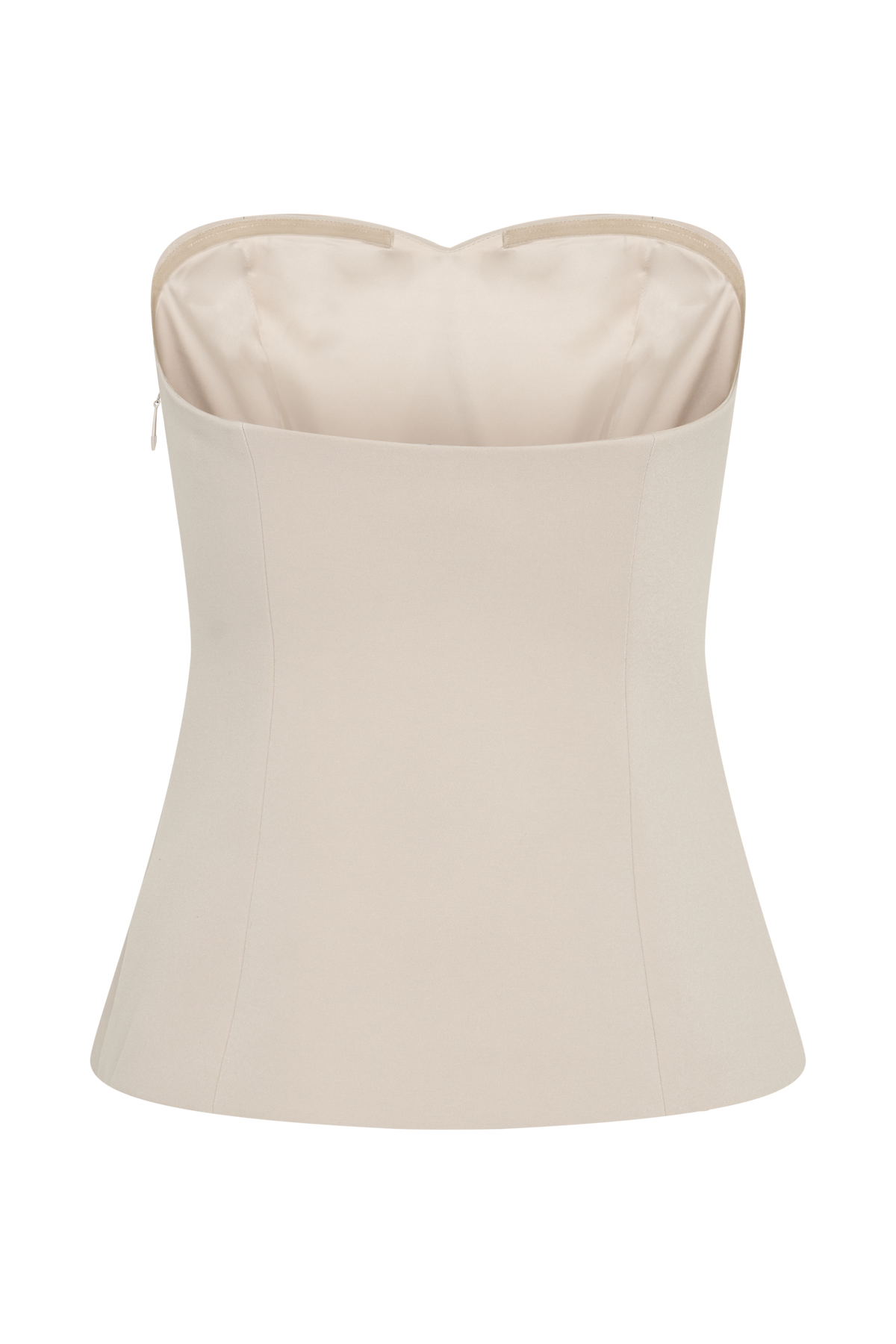Lindie Strapless Suiting Top - Sand #8