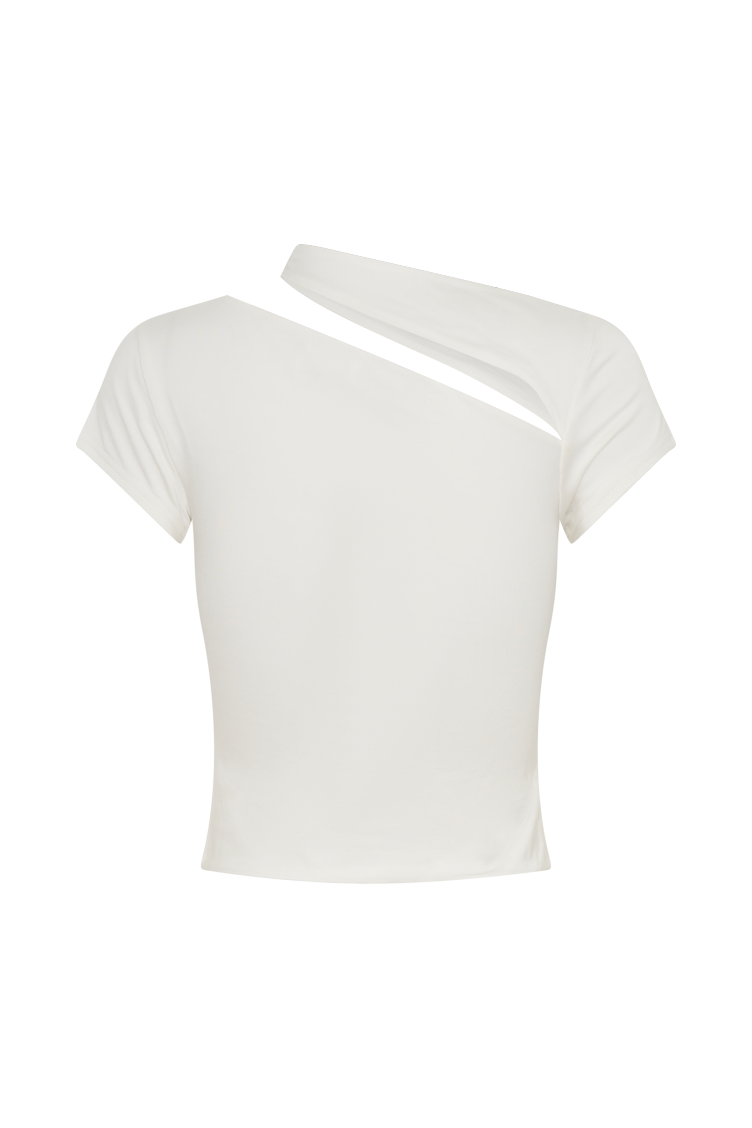 Aurelie Cut Out Short Sleeve Top - Ivory #8