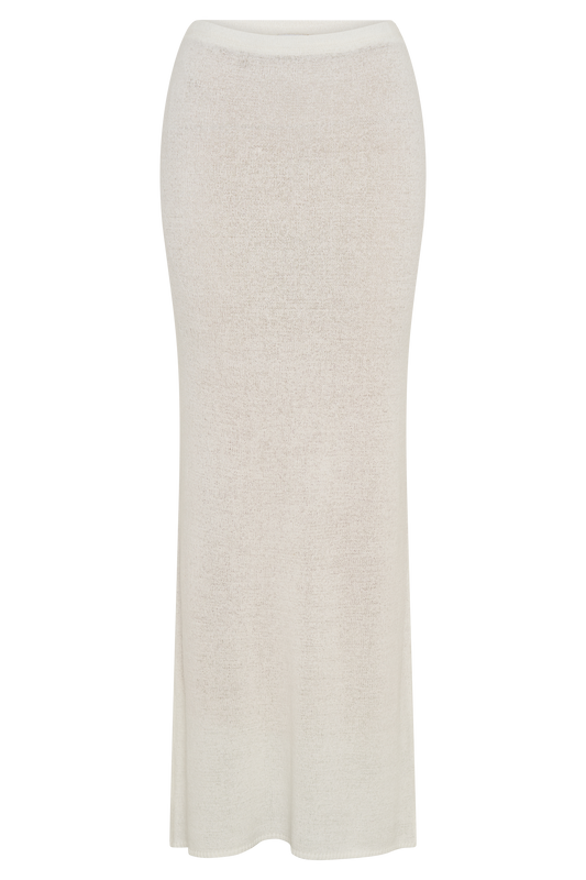 Phoebe Knit Maxi Skirt - Ivory