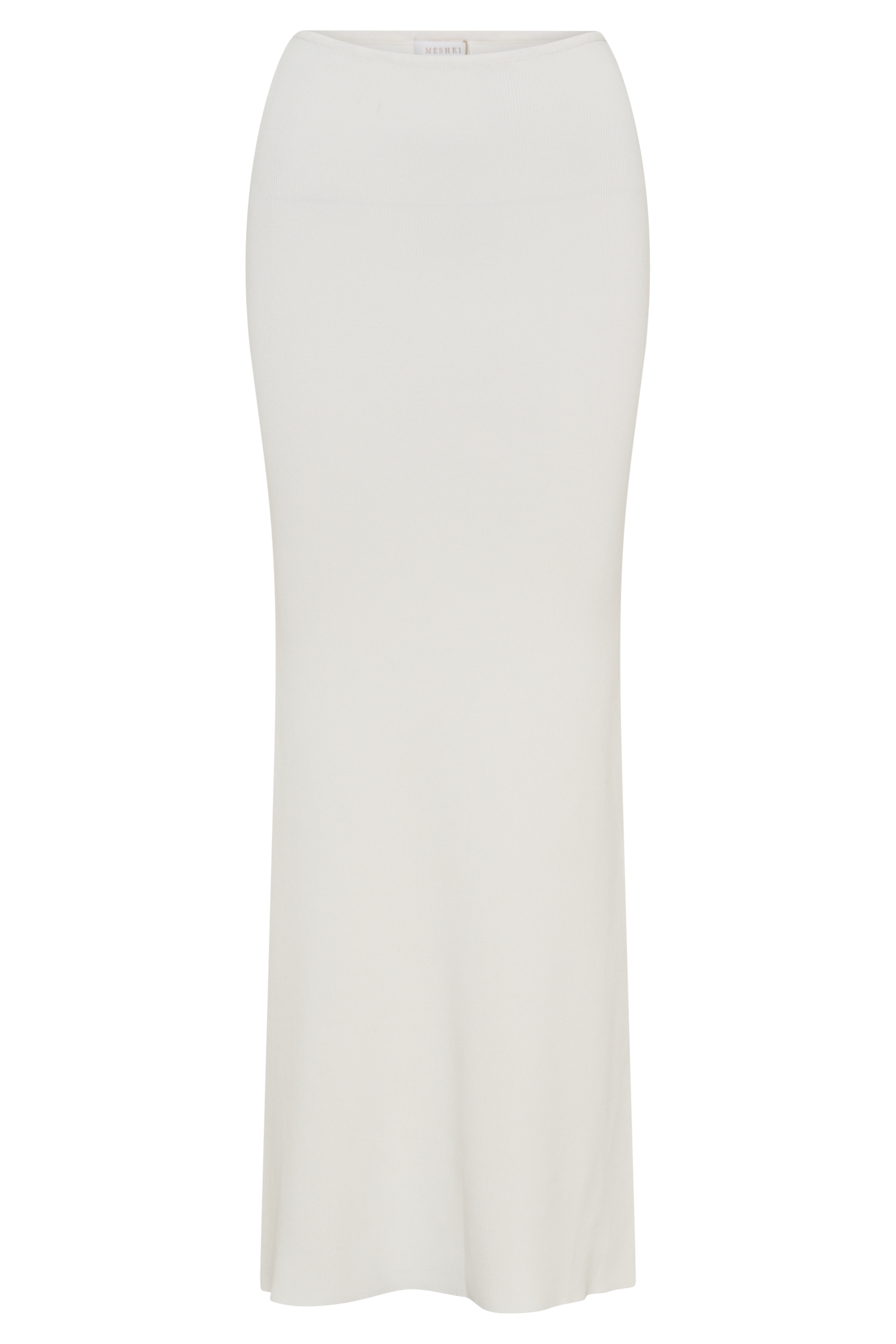 Keaton Fishtail Knit Maxi Skirt - White #5
